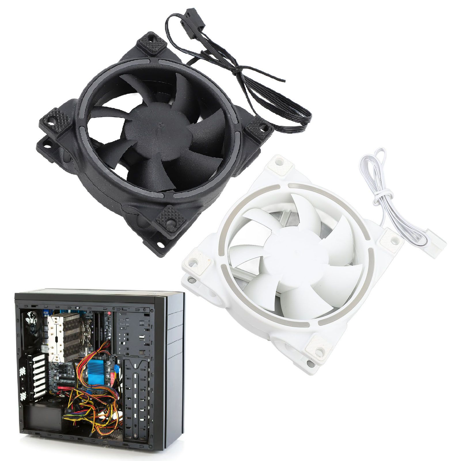 80mm PWM Case Fan Efficient Silent MFDB Dynamic Pressure Bearing Intelligent CB - Afbeelding 23 van 28