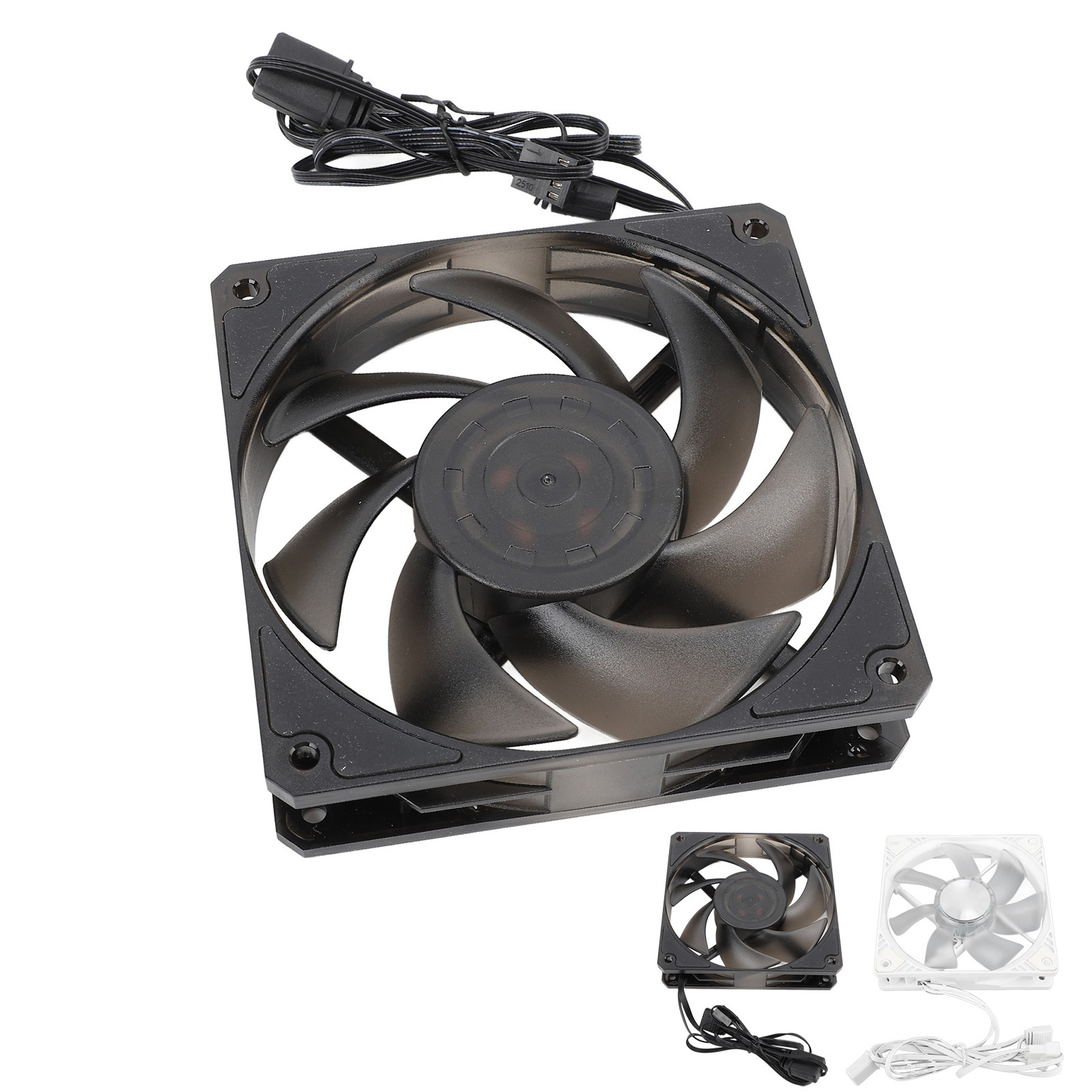 120mm Hydraulic Bearing Case Fan 800 To 2500RPM 4 Pin PWM 5V ARGB Temperature FY - Afbeelding 26 van 28