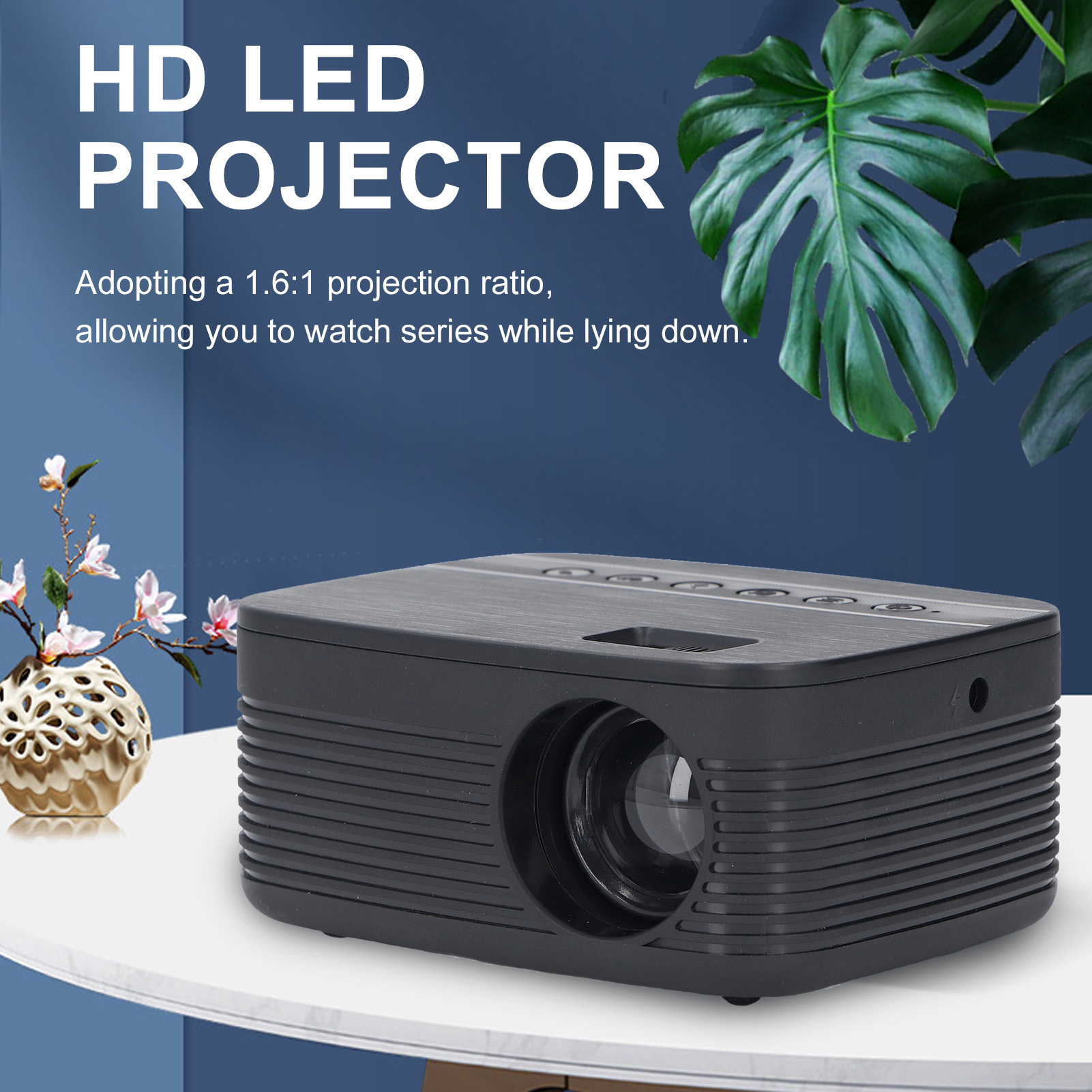 HD 1080P Projector Wireless Screen Mirroring Portable Movie Projector Compat - Picture 30 of 33