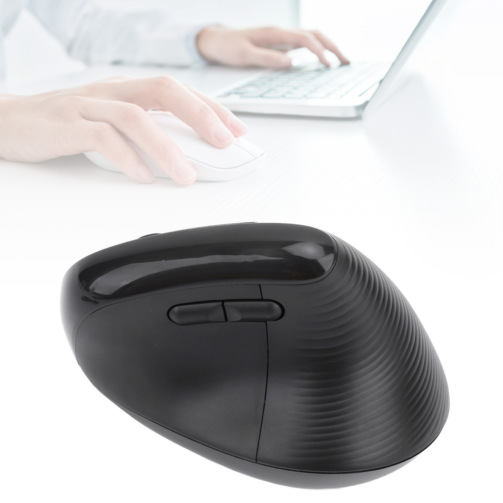 BT Wireless Mouse 4000DPI Ergonomic Design Reduce Muscle Strain Vertical Cor - Picture 28 of 30