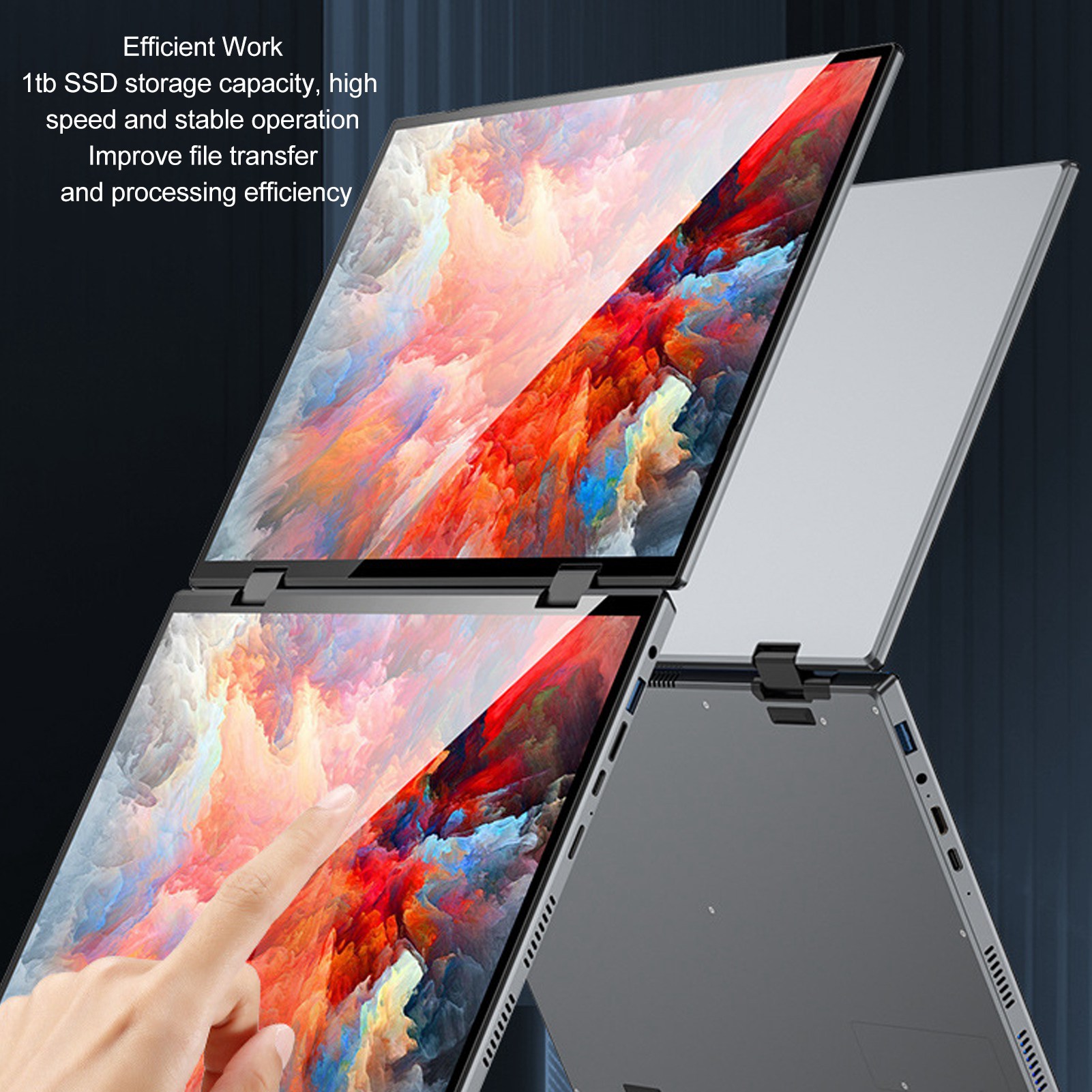 10.5inch Dual Touch Screen Laptop For 11 Pro 32GB RAM 1TB SSD 4500mA - Picture 29 of 30