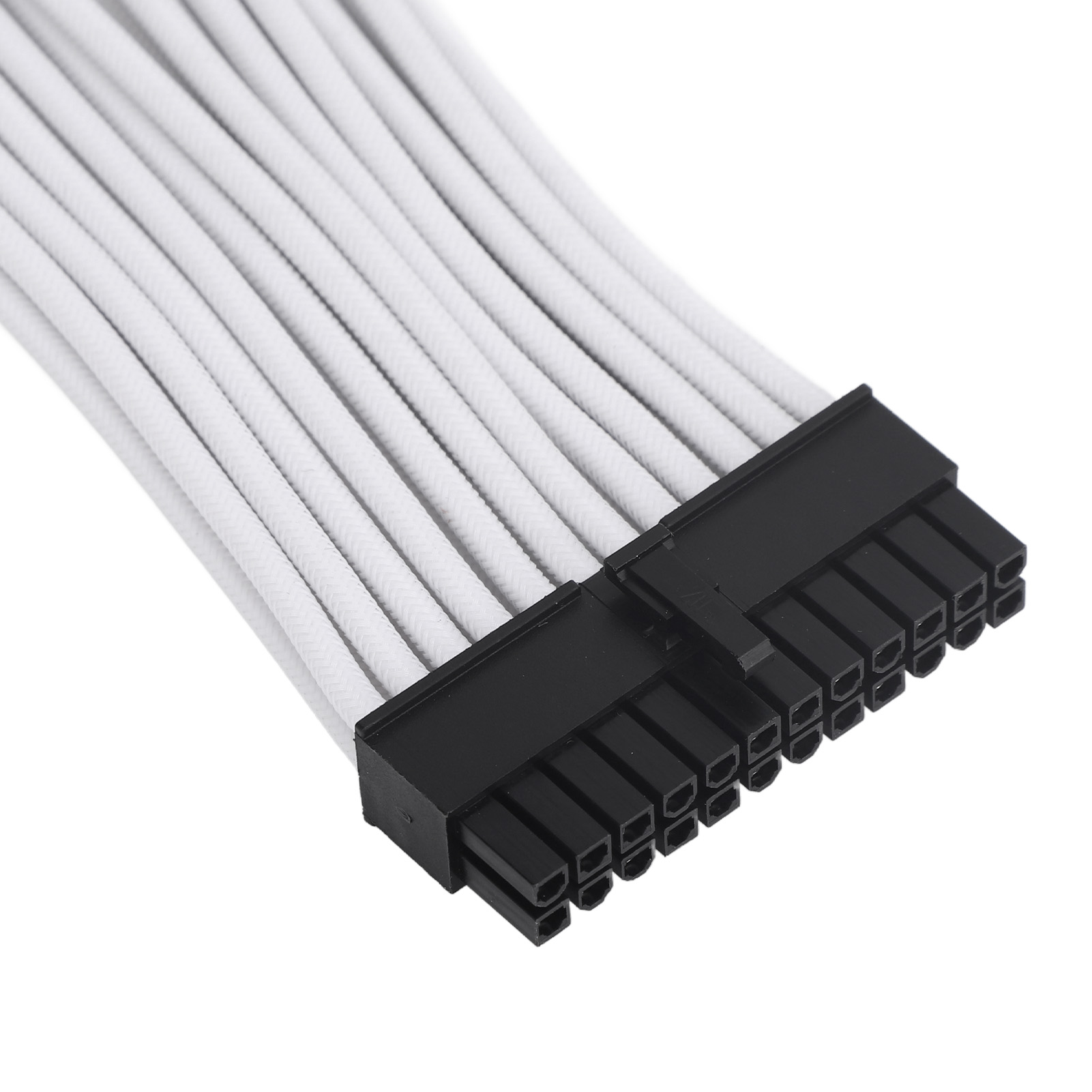 4x 18AWG PSU Cable Extension Power Cords 30cm Nylon Sleeved 24 Pin ATX 4+4Pin FY - Afbeelding 25 van 30