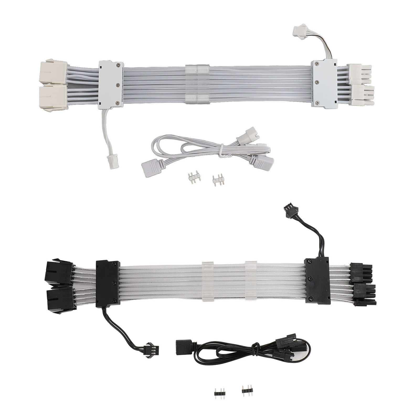 RGB PSU Cables ARGB GPU Power Supply Cable 2x8 Pin Extension Cable Kit 5V 3P SAL - Photo 23/28