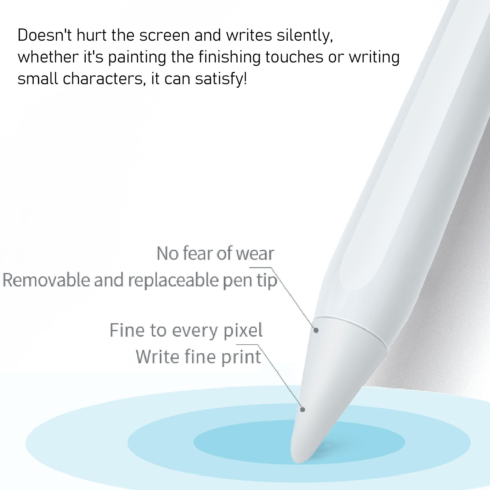 Stylus Pen Palm Rejection Tilt Sensitivity Tablet Pen 3 Lights Battery Le-vel FY - Bild 27 von 30