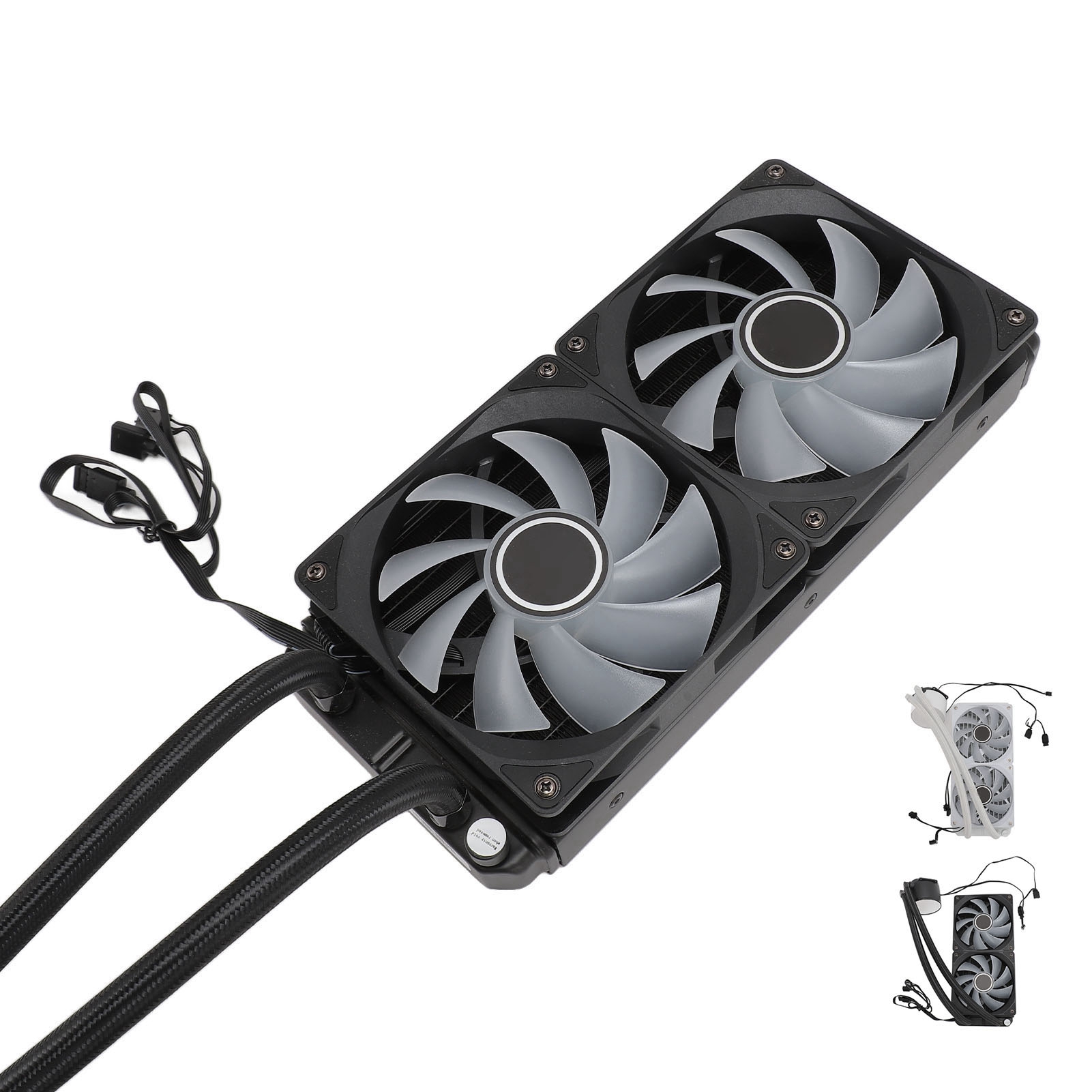 240mm CPU Cooler Dual 120mm PWM Fan ARGB Sync Adjustable For LGA2066 2011 115 FY - Afbeelding 25 van 30