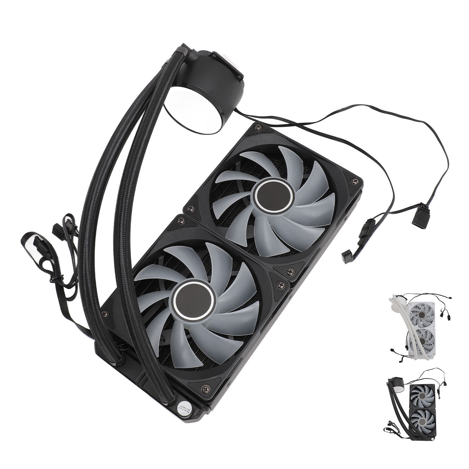 240mm CPU Cooler Dual 120mm PWM Fan ARGB Sync Adjustable For LGA2066 2011 115 DB - Afbeelding 14 van 18