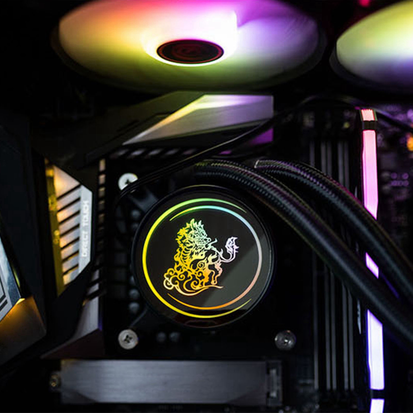 240mm CPU Cooler Dual 120mm PWM Fan ARGB Sync Adjustable For LGA2066 2011 115 DB - Afbeelding 18 van 18