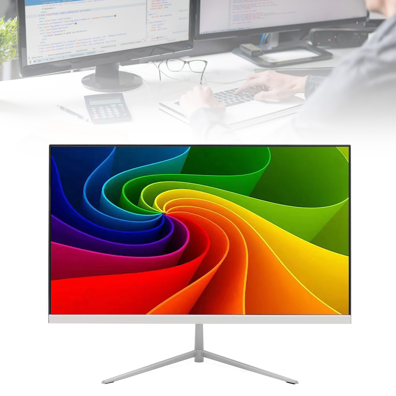 24in Gaming Monitor FHD IPS 1920 X 1080 75Hz Refreshing Rate 178° View Angle NEW - Afbeelding 15 van 18