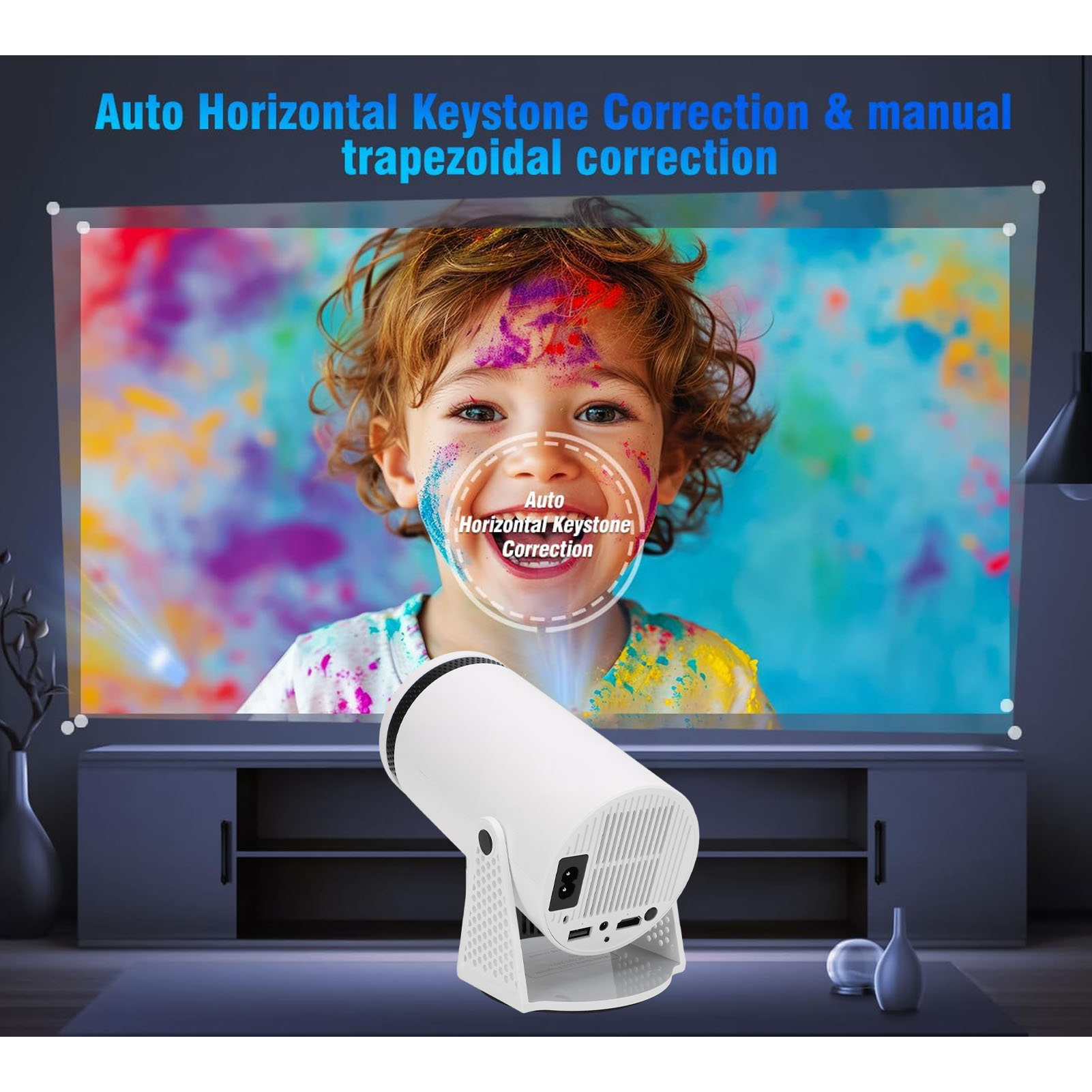 Smart Small Projector For Andr-oid 11 4K 1080P HD Portable Home Video Project CB - Afbeelding 28 van 30