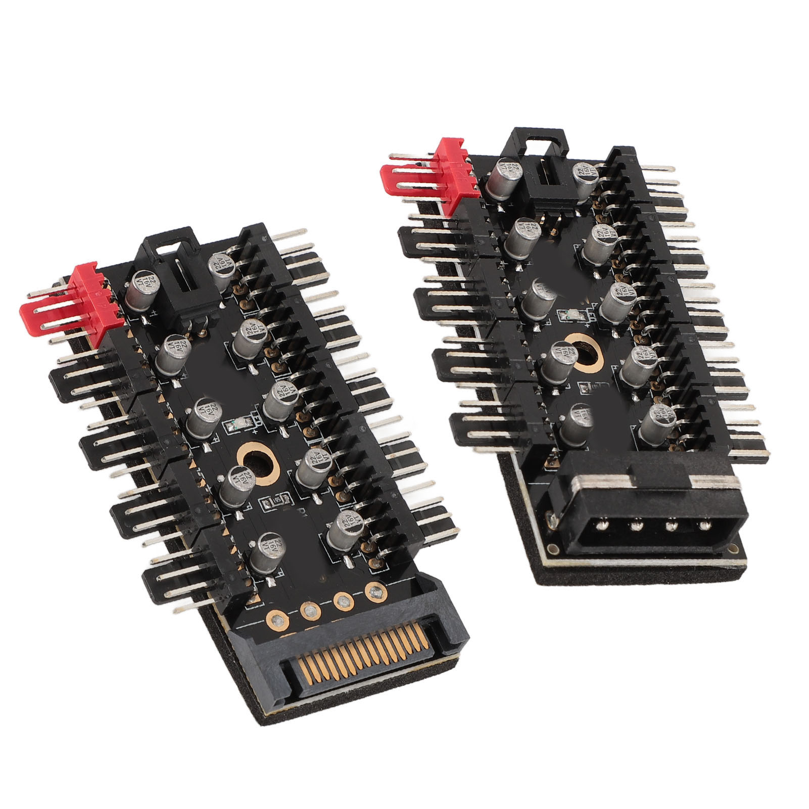 PC Chassis Fan Hub 10 Port 12V 4 Pin Fan CPU Cooling Fan PWM Hub For Computer FY - Afbeelding 29 van 29