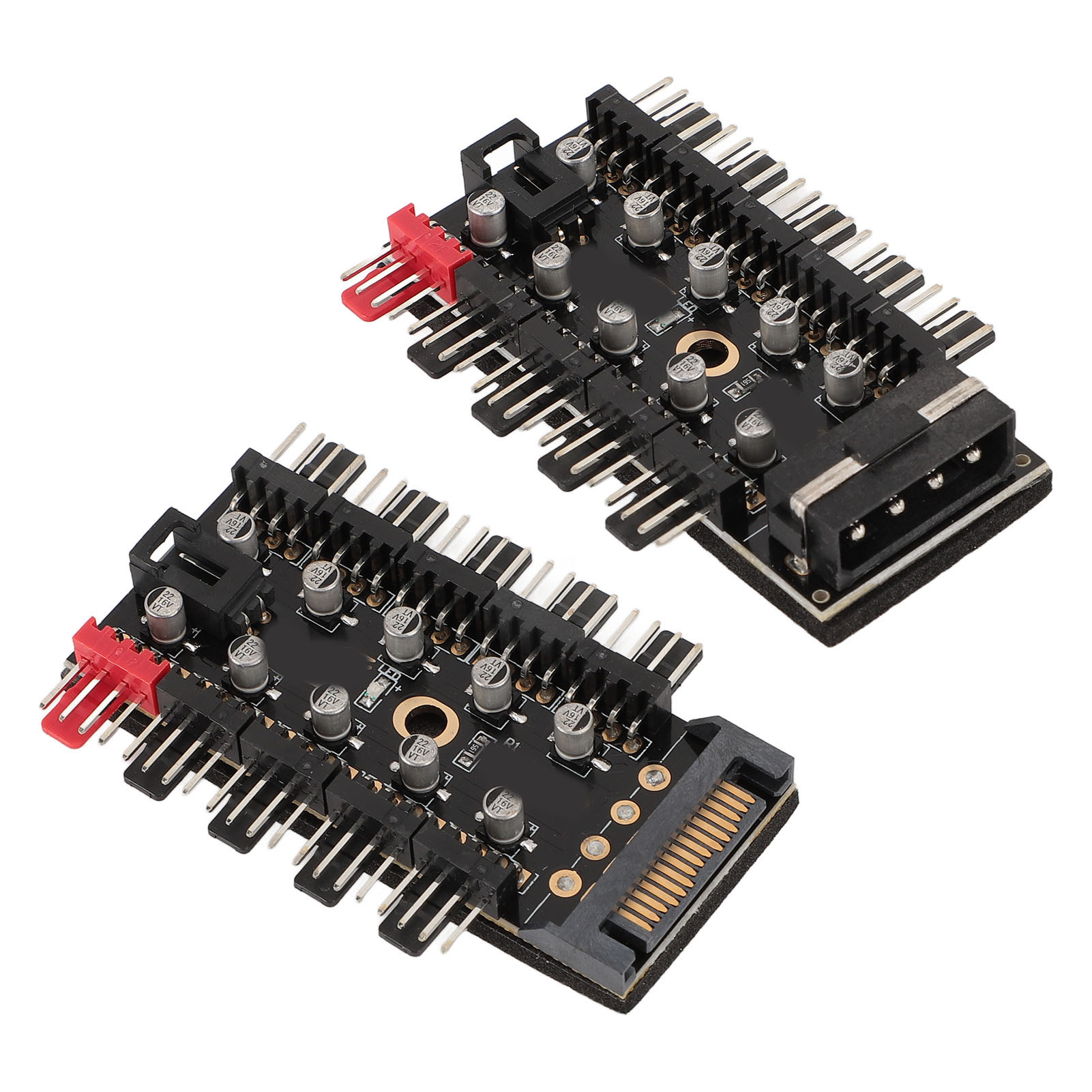 PC Chassis Fan Hub 10 Port 12V 4 Pin Fan CPU Cooling Fan PWM Hub For Computer FY - Afbeelding 28 van 29