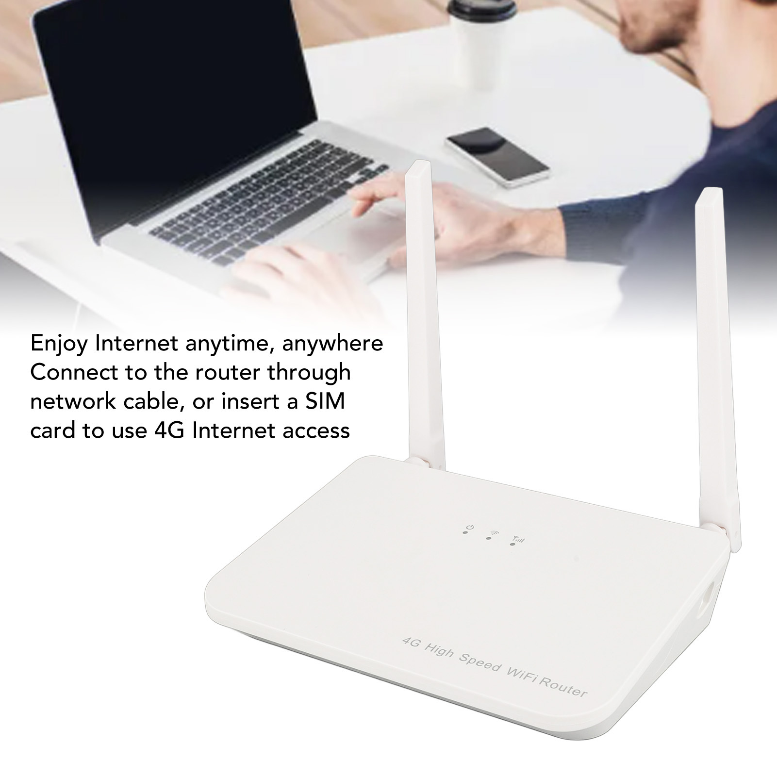 4G LTE Router 300Mbps 2 Antennas High Speed Portable WiFi Hotspot With Micro FY - Afbeelding 23 van 28