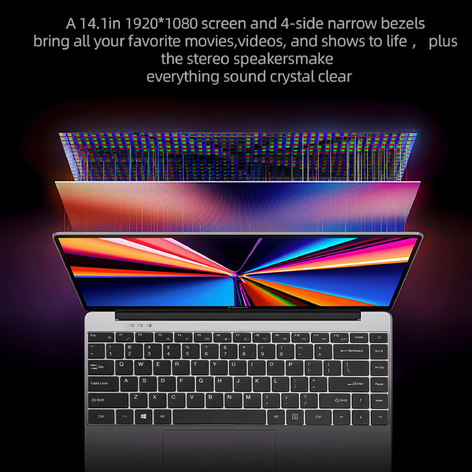 14.1in FHD Laptop Für Win 11 N5105 Prozessor Ultra Thin Lightweight Mini HD Neu - Picture 35 of 49