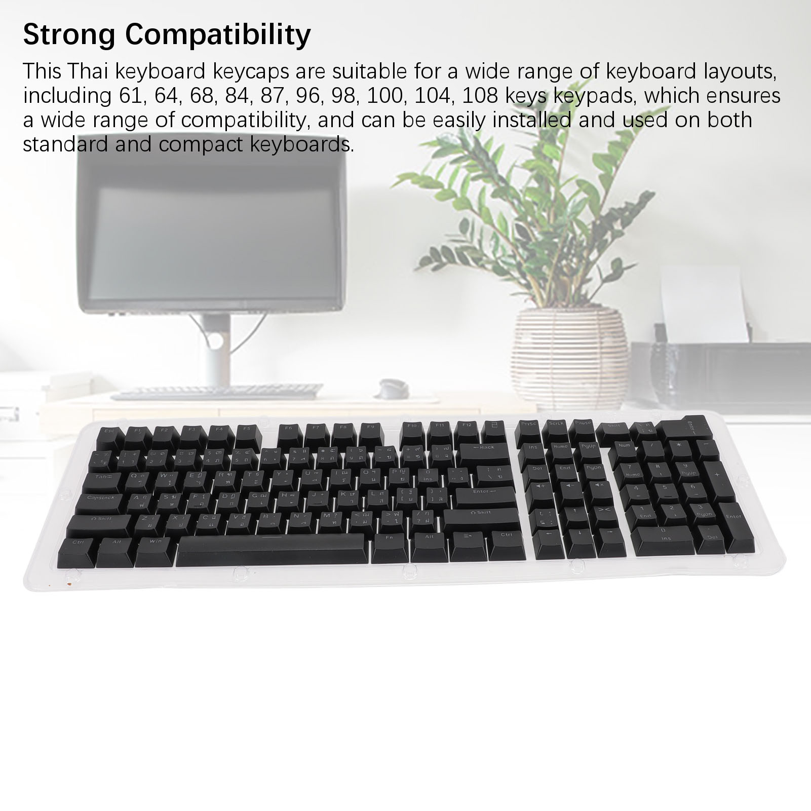 Thai Keyboard Keycaps 113 Keys Minimalist Mechanical Keyboard Keycaps For 6 - Picture 15 of 18