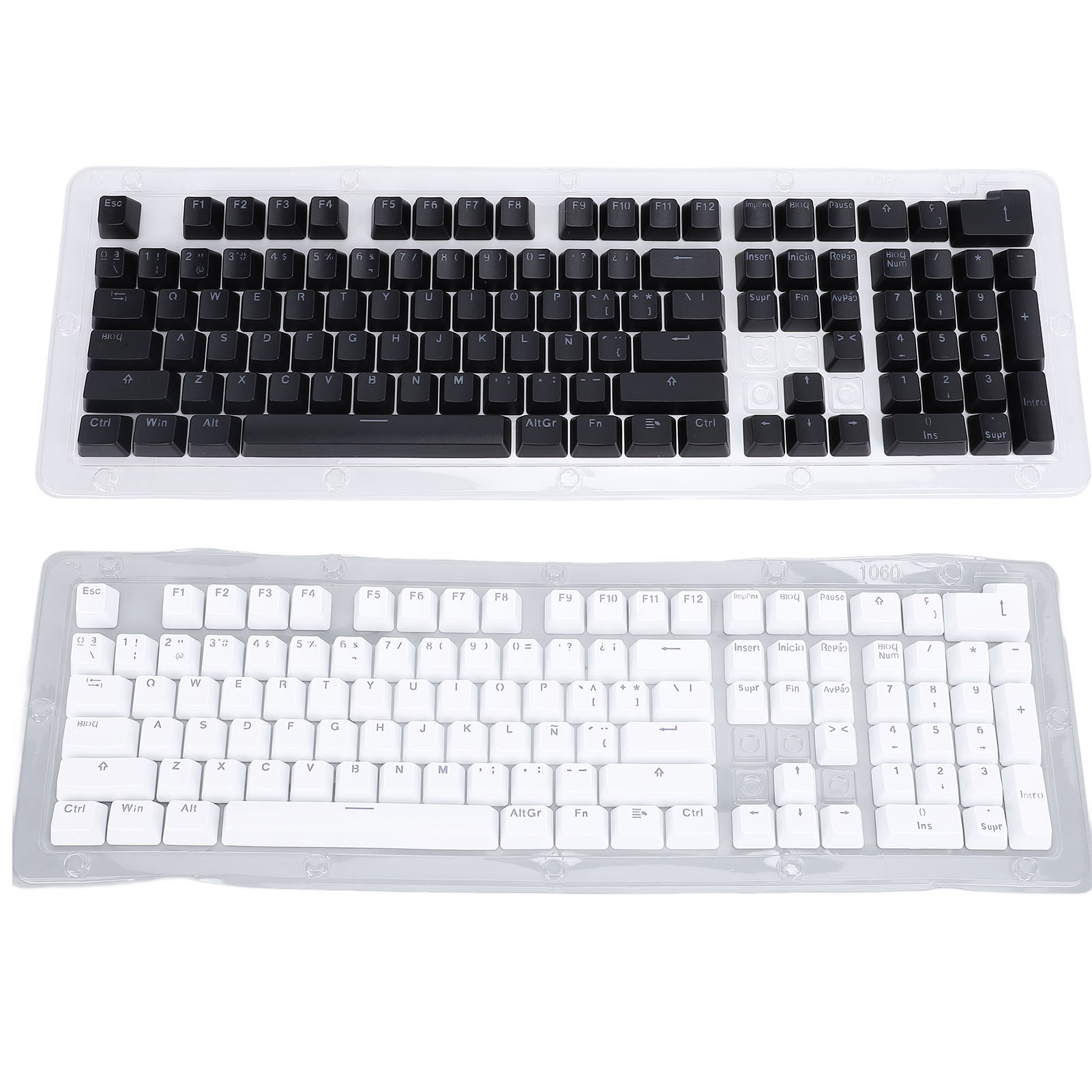 Spanish Keyboard Keycaps 108 Keys Minimalist Mechanical Keyboard Keycaps Fo - Picture 27 of 28