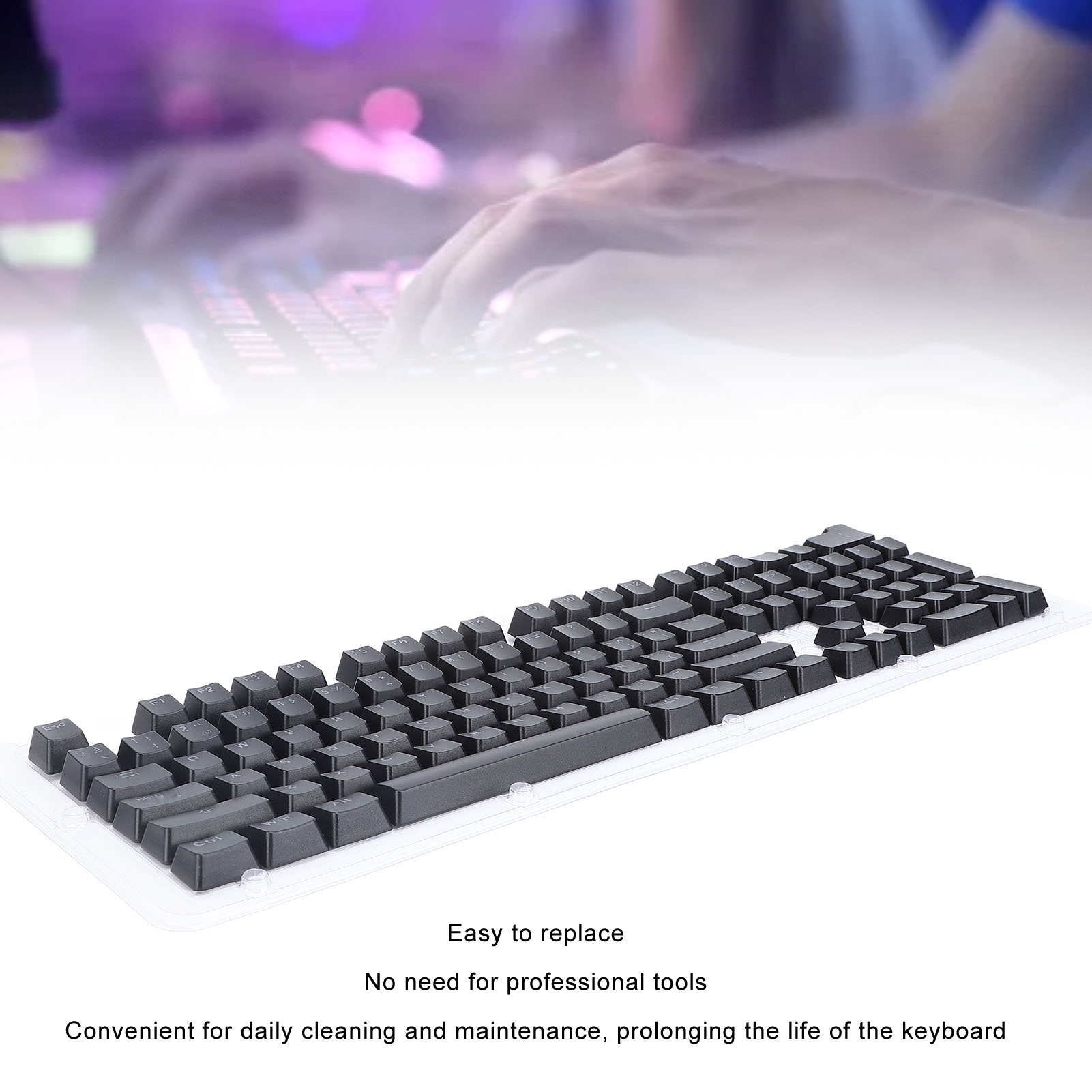 Spanish Keyboard Keycaps 108 Keys Minimalist Mechanical Keyboard Keycaps Fo - Picture 25 of 28