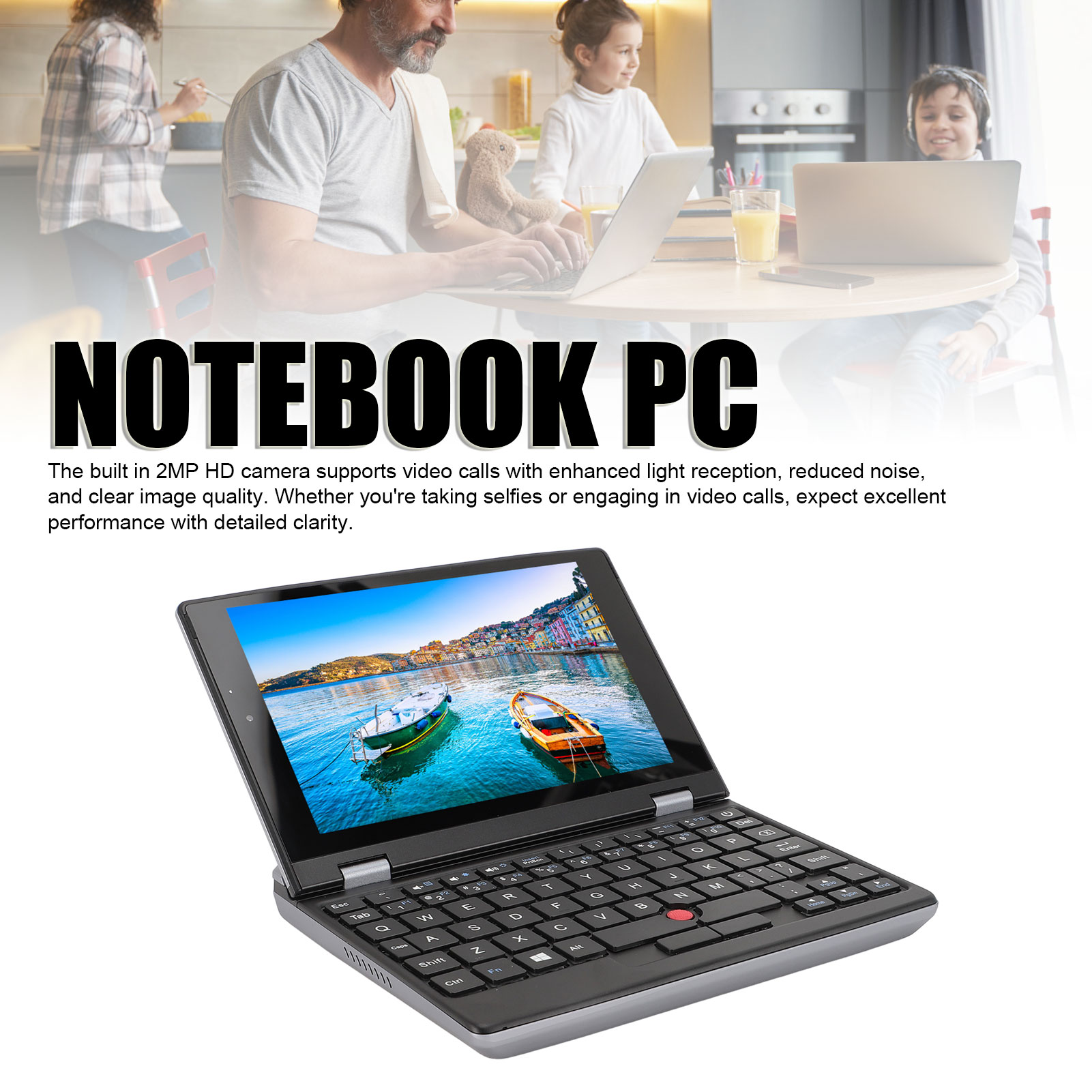 Notebook PC 7in 12GB Plus 256GB SSD Large Capacity USB3.0 2MP HD Front Came - Picture 25 of 30