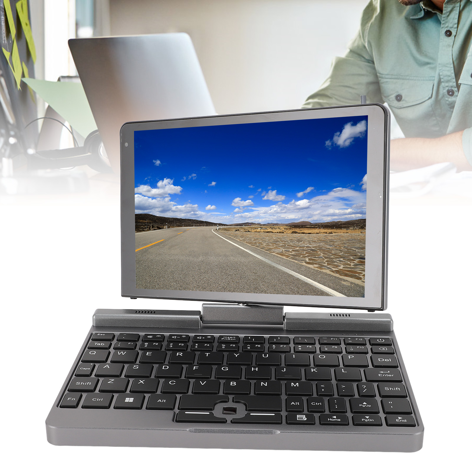 Laptop 8in HD Touchscreen Computer Für Win 11 Pro 2 In 1 Pocket PC Computer Kit - Picture 29 of 30