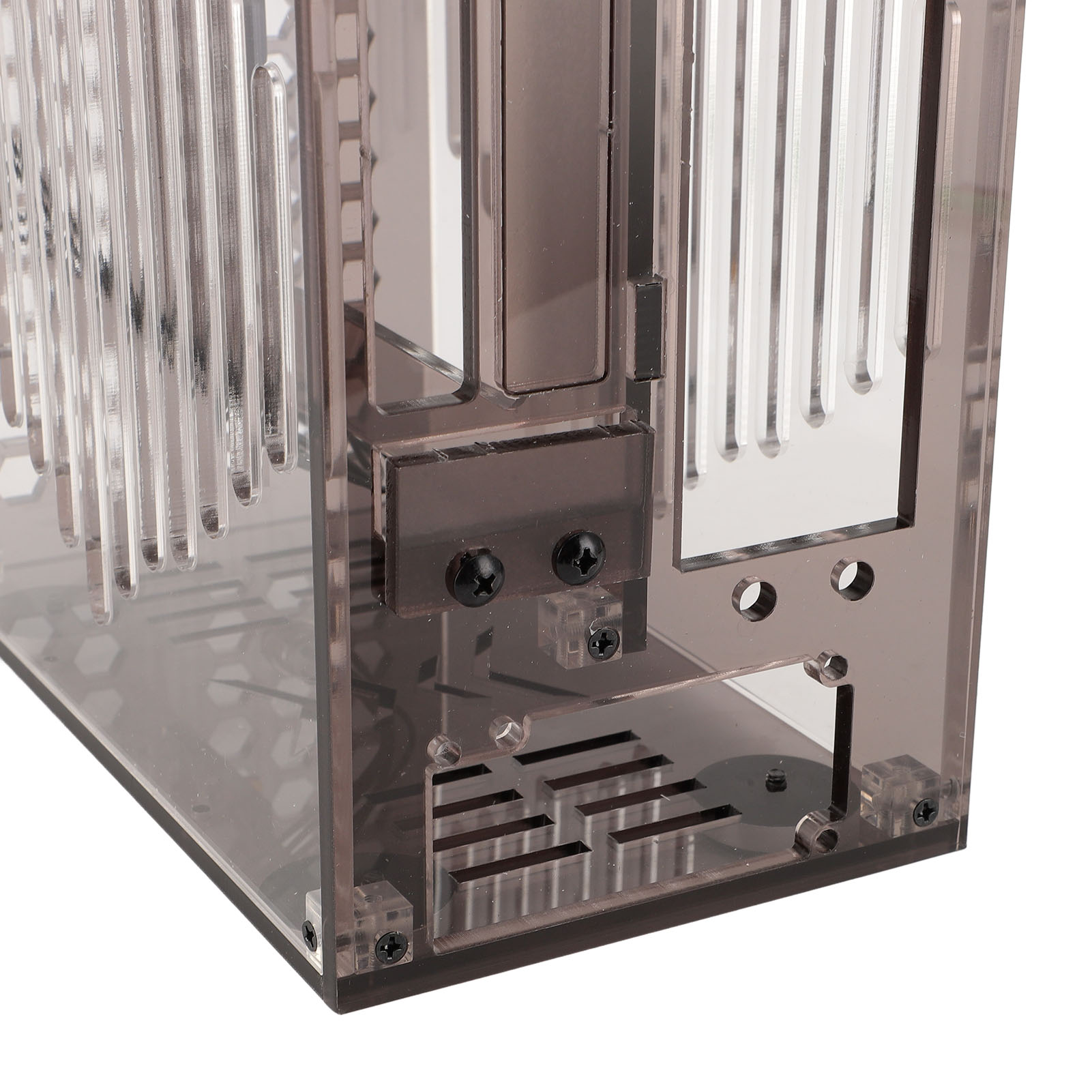 23x20.5x12cm Miniature ITX PC Case Clear Arcylic PC Case Portable DIY Deskto Hot - Afbeelding 29 van 32
