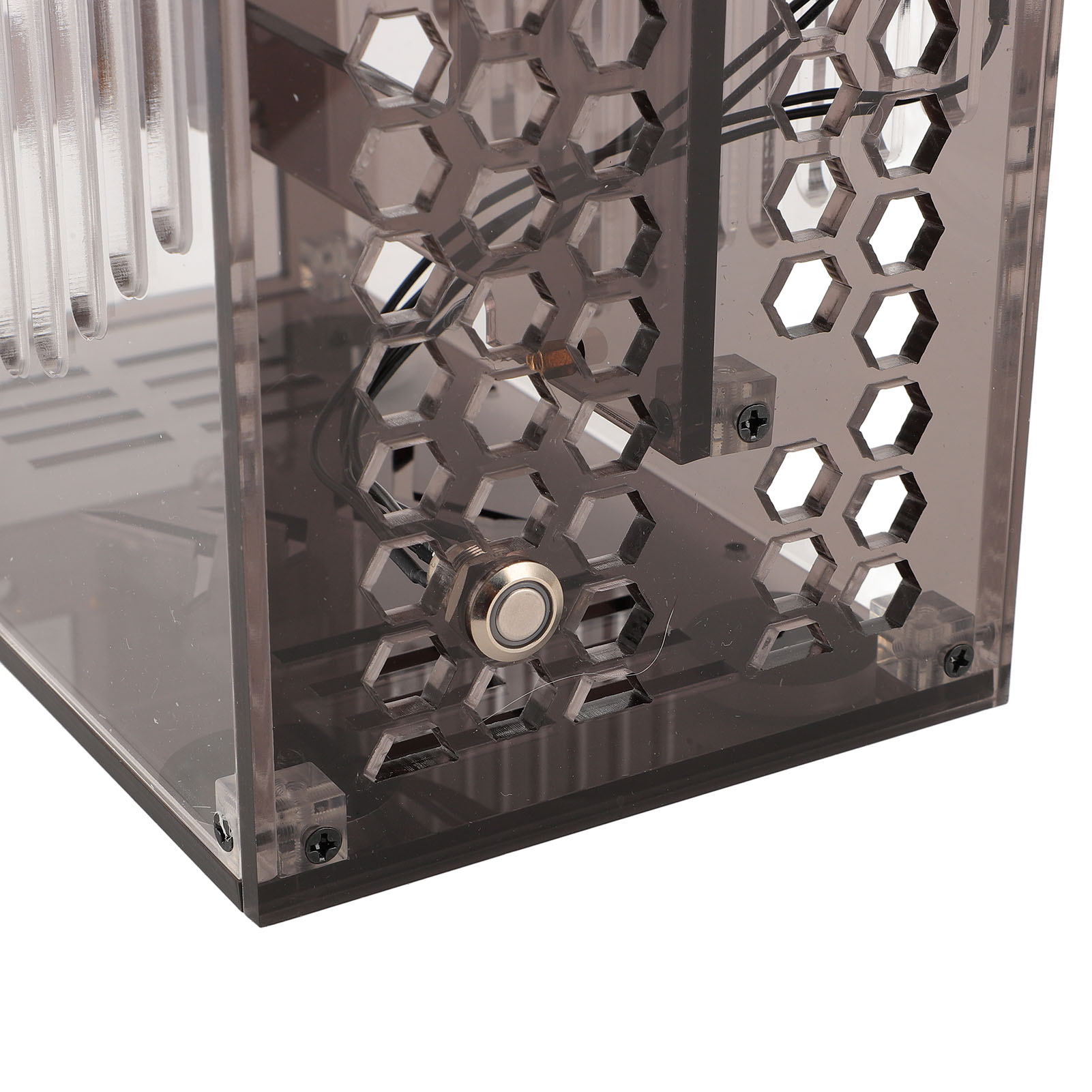 23x20.5x12cm Miniature ITX PC Case Clear Arcylic PC Case Portable DIY Deskto Hot - Picture 31 of 32