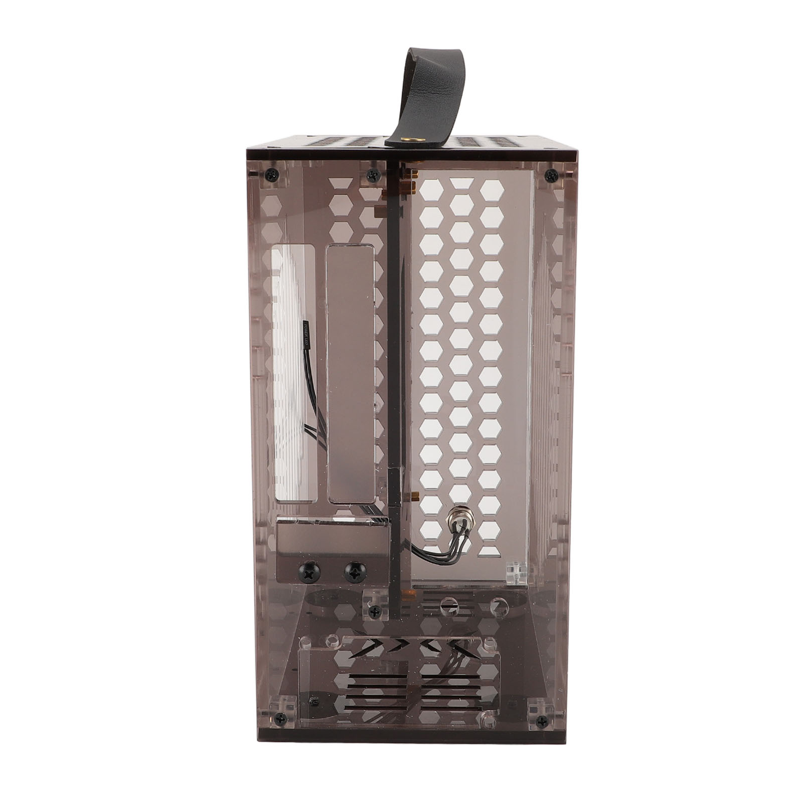 23x20.5x12cm Miniature ITX PC Case Clear Arcylic PC Case Portable DIY Deskto Hot - Photo 27/32
