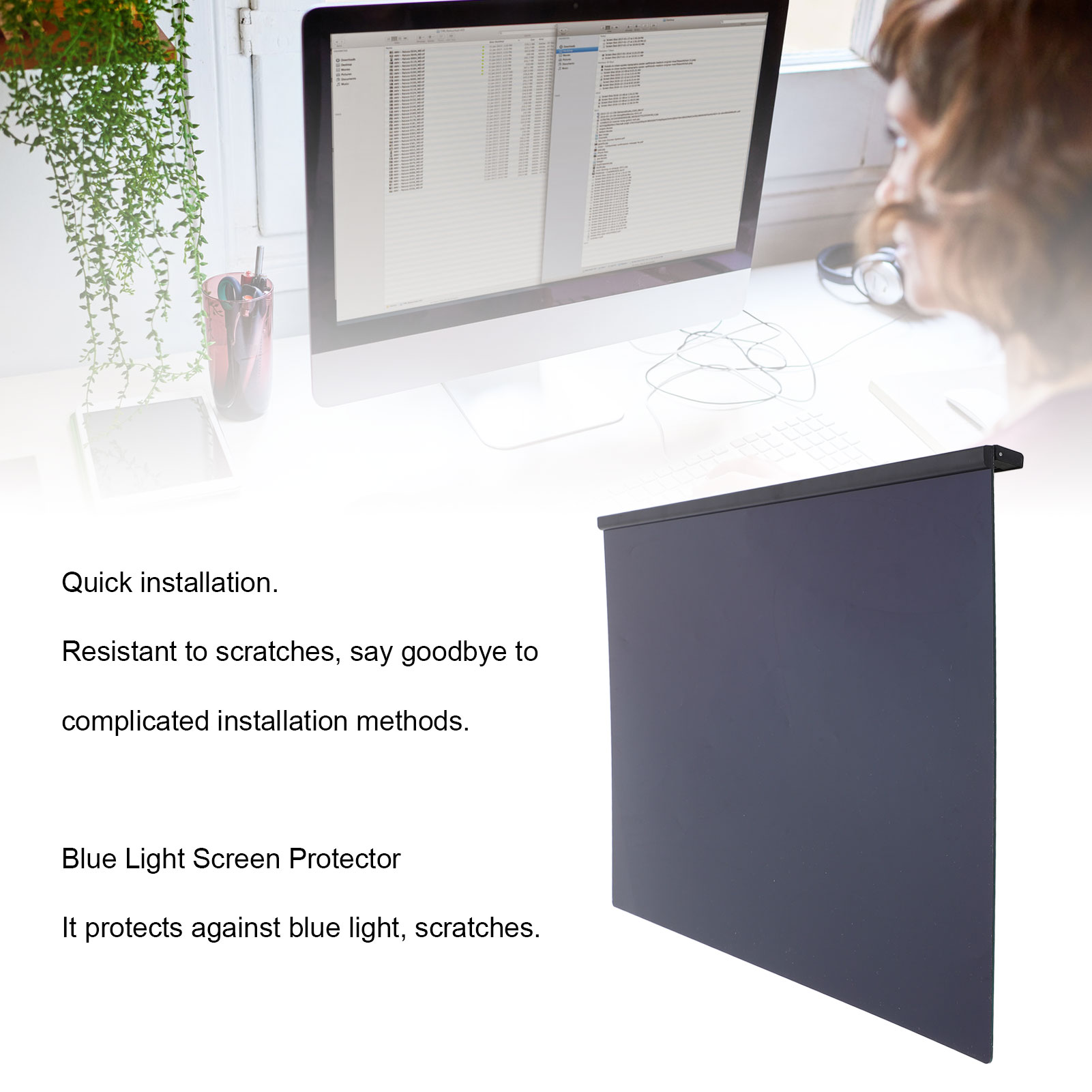 Anti Peeping Computer Screen Filter Hanging Computer Screen Protector 180° Part - Picture 14 of 24