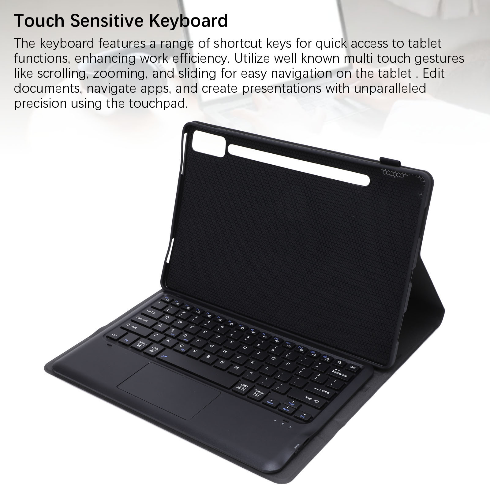 Keyboard Cover For Tab P12 Slim Lightweight 12.7in Tablet Protective Case Tou FY - Afbeelding 26 van 32
