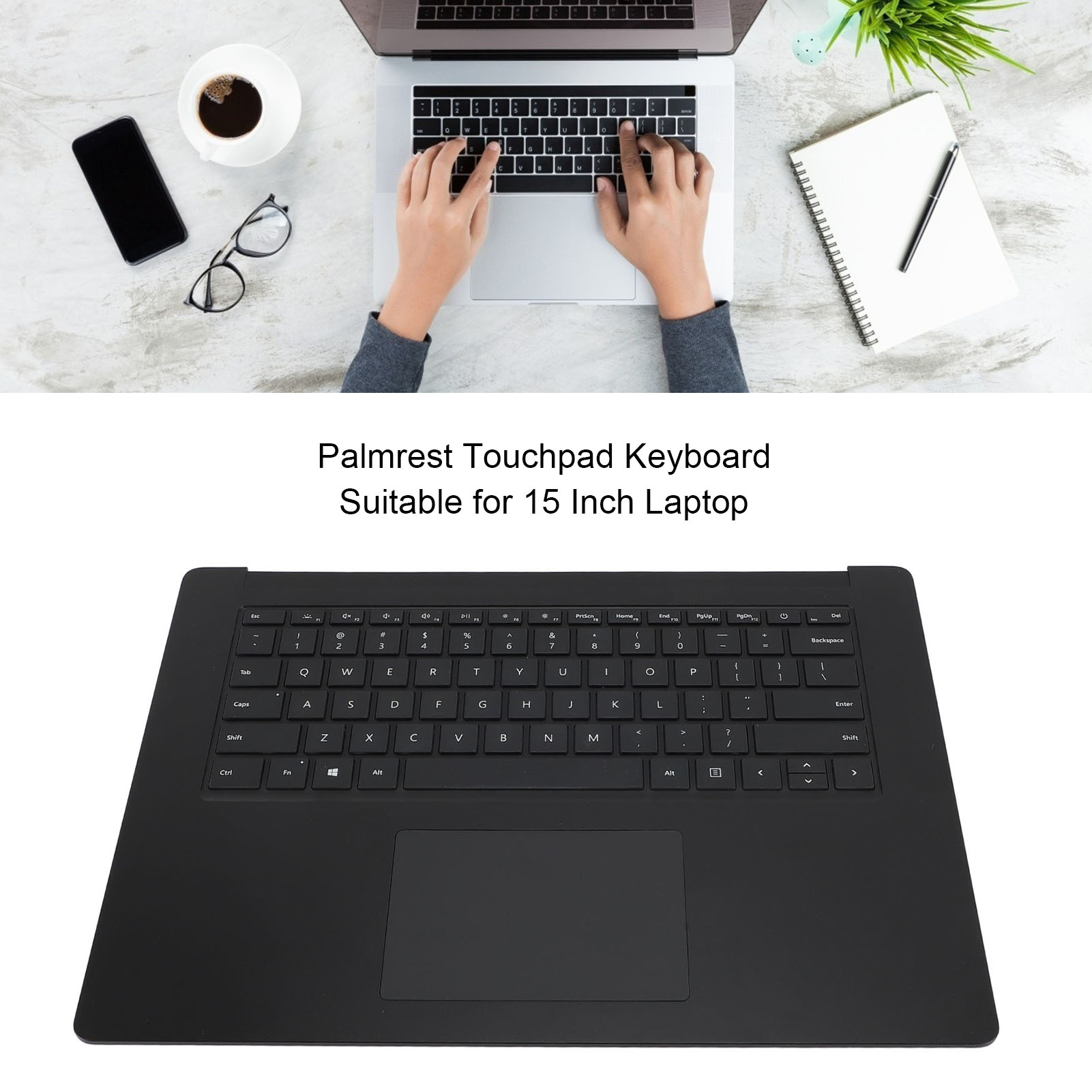 Palmrest Replacement For Laptop 3 4 5 1873 15 Inch Touchpad Keyboard Assem Set - Afbeelding 24 van 29