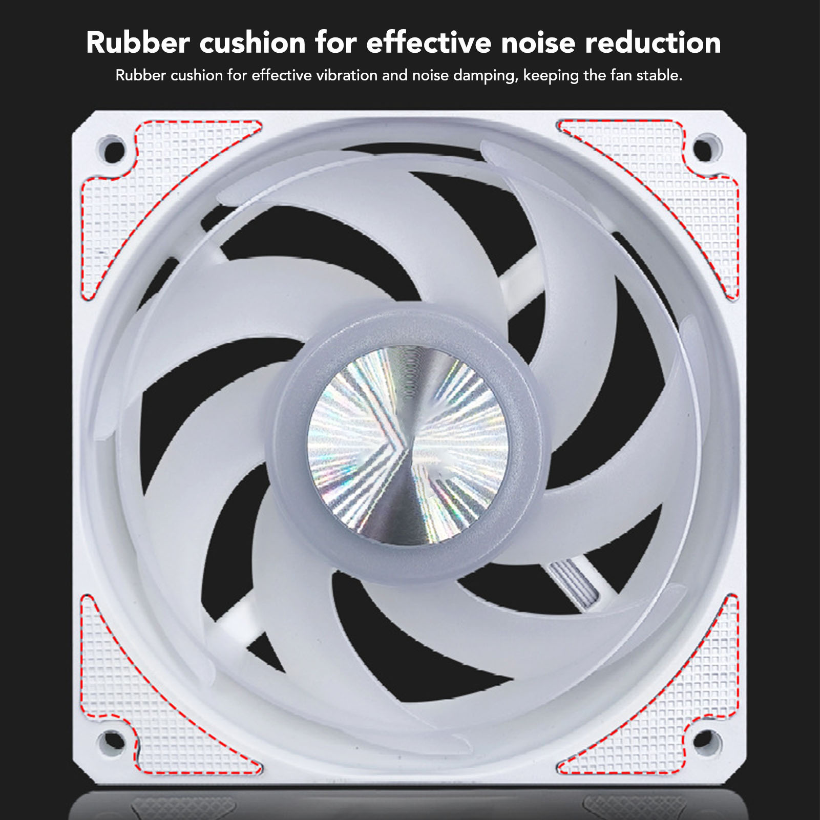 PWM Bearing Case Fan 120mm 3000RPM 4 Pin Quiet 7 Blades MFDB Computer Case - Picture 17 of 18