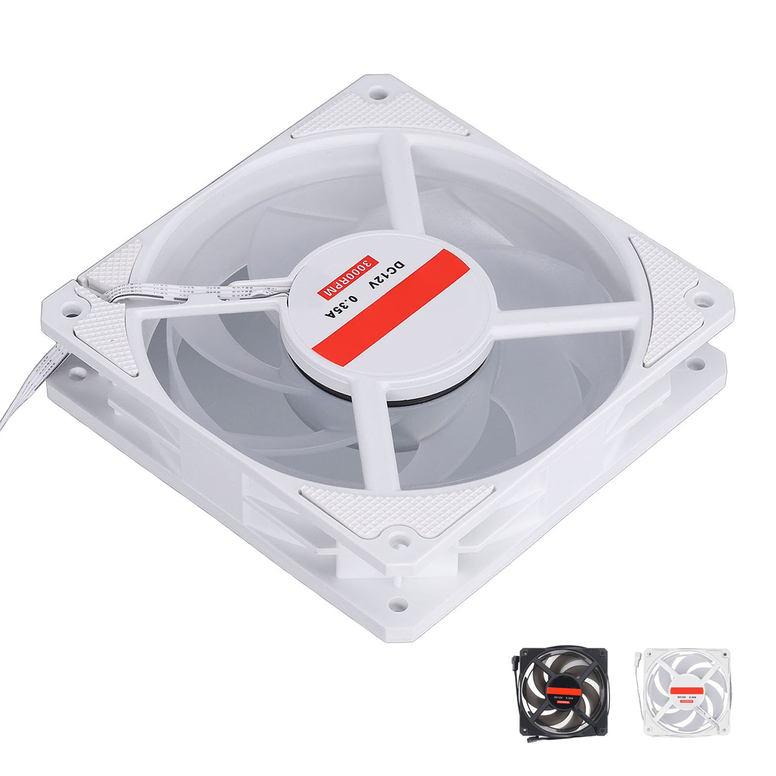 PWM Bearing Case Fan 120mm 3000RPM 4 Pin Quiet 7 Blades MFDB Computer Case Co FY - Afbeelding 27 van 30