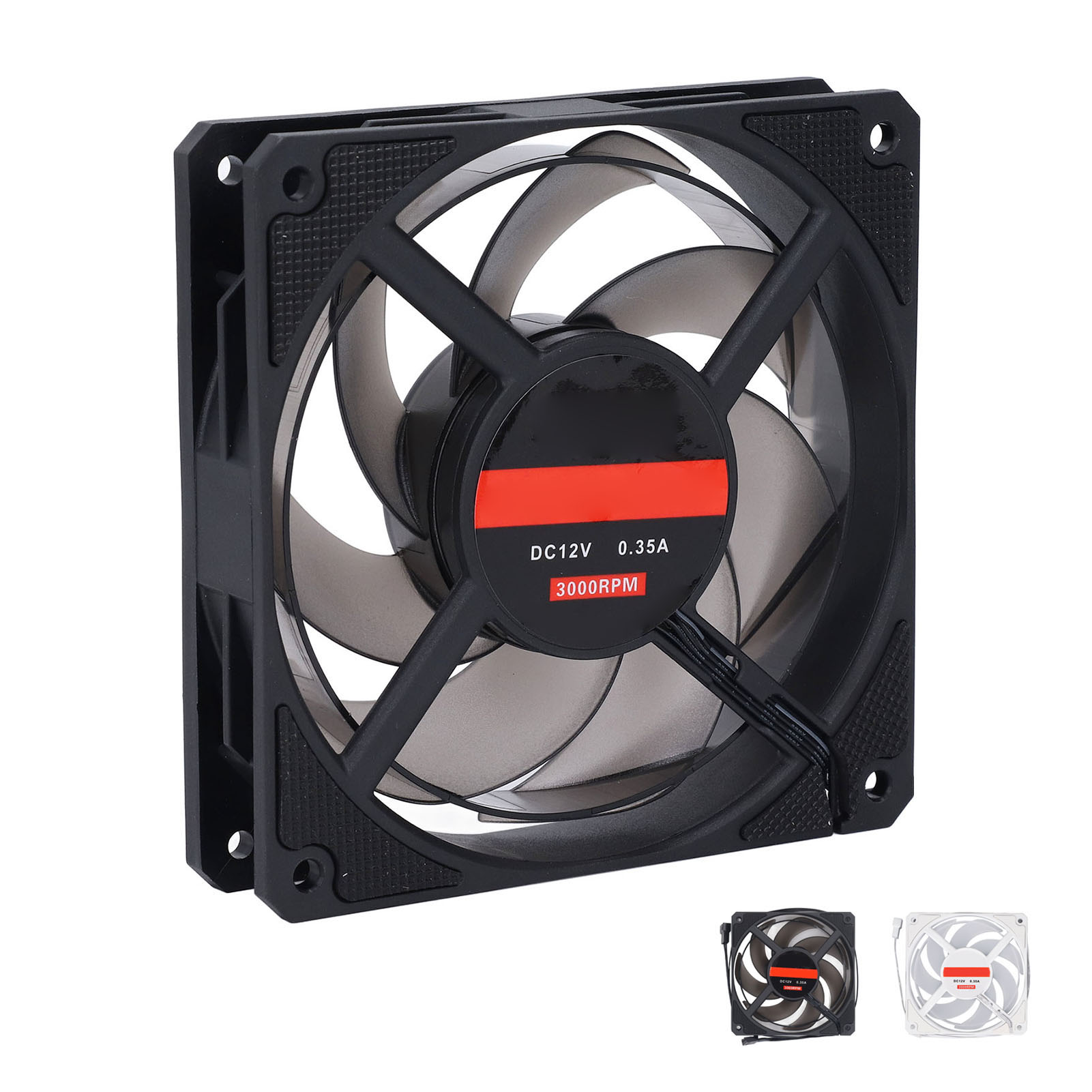 PWM Bearing Case Fan 120mm 3000RPM 4 Pin Quiet 7 Blades MFDB Computer Case Kit - Picture 15 of 18