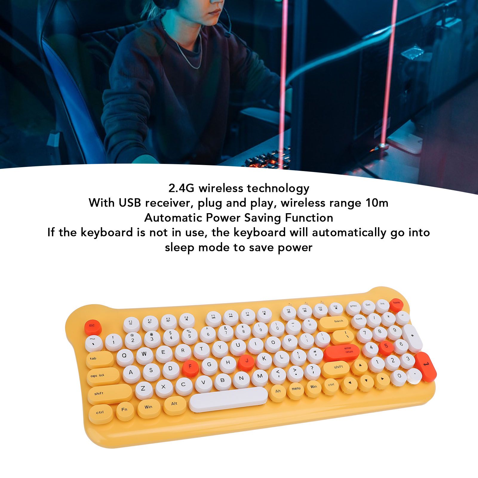 Drahtlose Tastatur Und Maus 2 4 G Drahtlose Computertastatur Mit USB -Empfänger - Bild 28 von 28