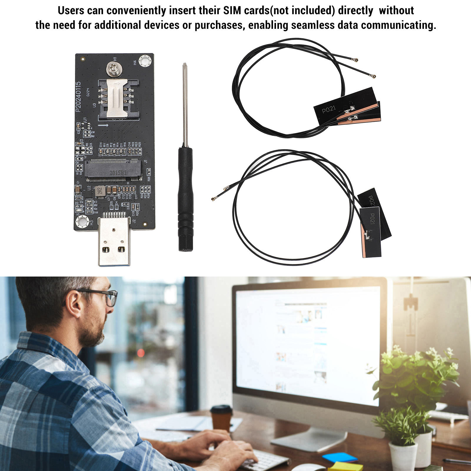 Hot Network Adapter Card NGFF M.2 KeyB To USB3.0 4G 5G WWAN Module Adapter With - Afbeelding 25 van 28