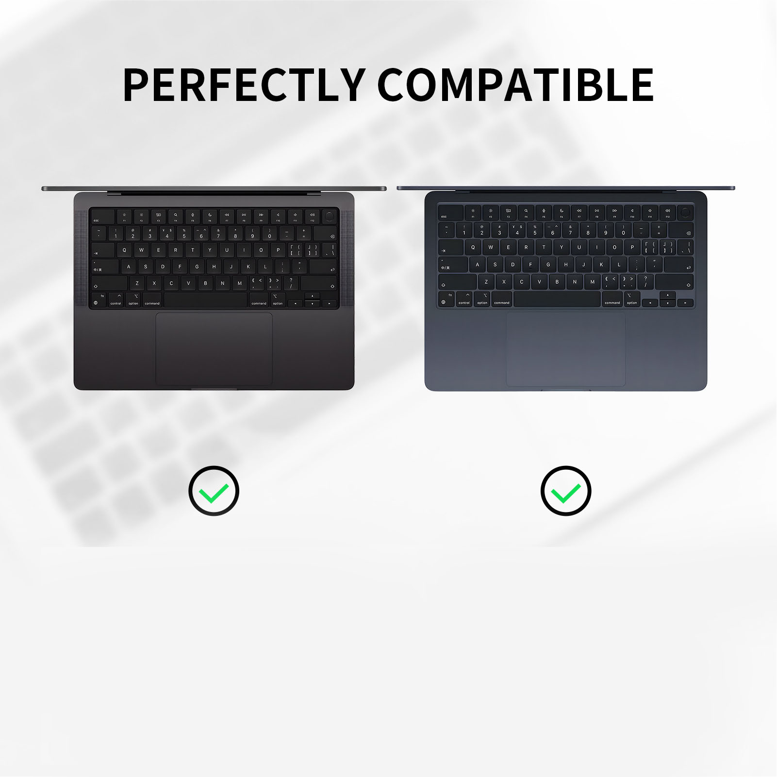 Keyboard Cover For OS X Laptop Soft Silicone Comfortable Typing Raised Keyb KUI - Afbeelding 27 van 30