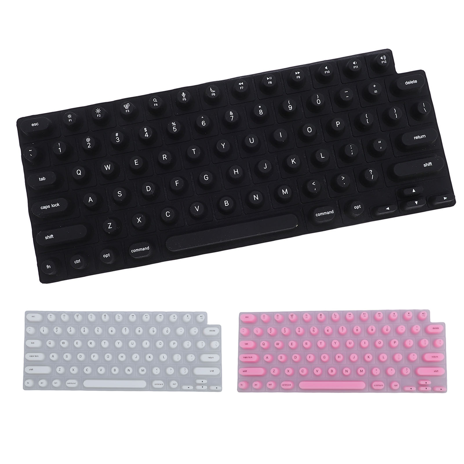 Keyboard Cover For OS X Laptop Soft Silicone Comfortable Typing Raised Keyb DON - Afbeelding 28 van 30