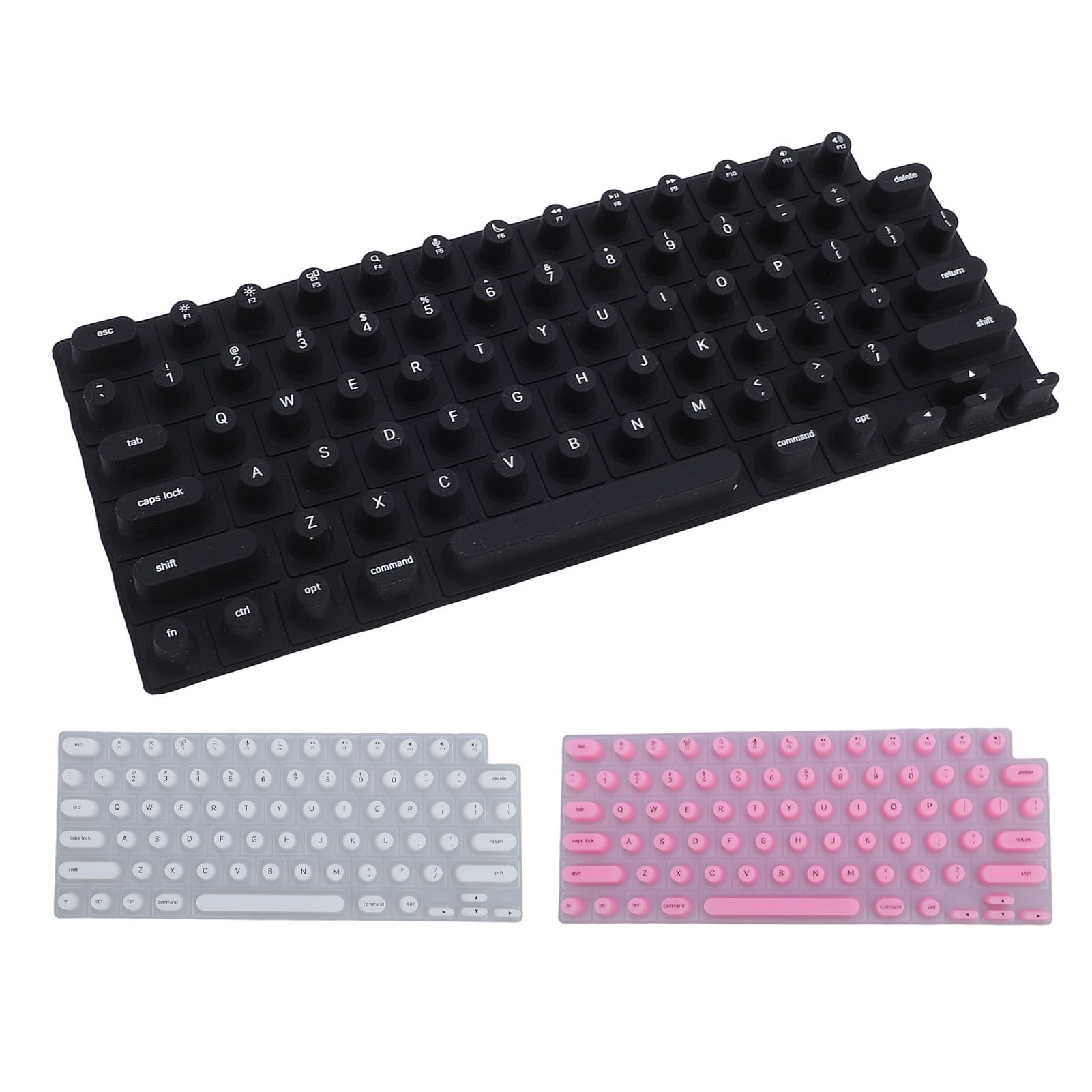 Keyboard Cover For OS X Laptop Soft Silicone Comfortable Typing Raised Keyb KUI - Afbeelding 30 van 30