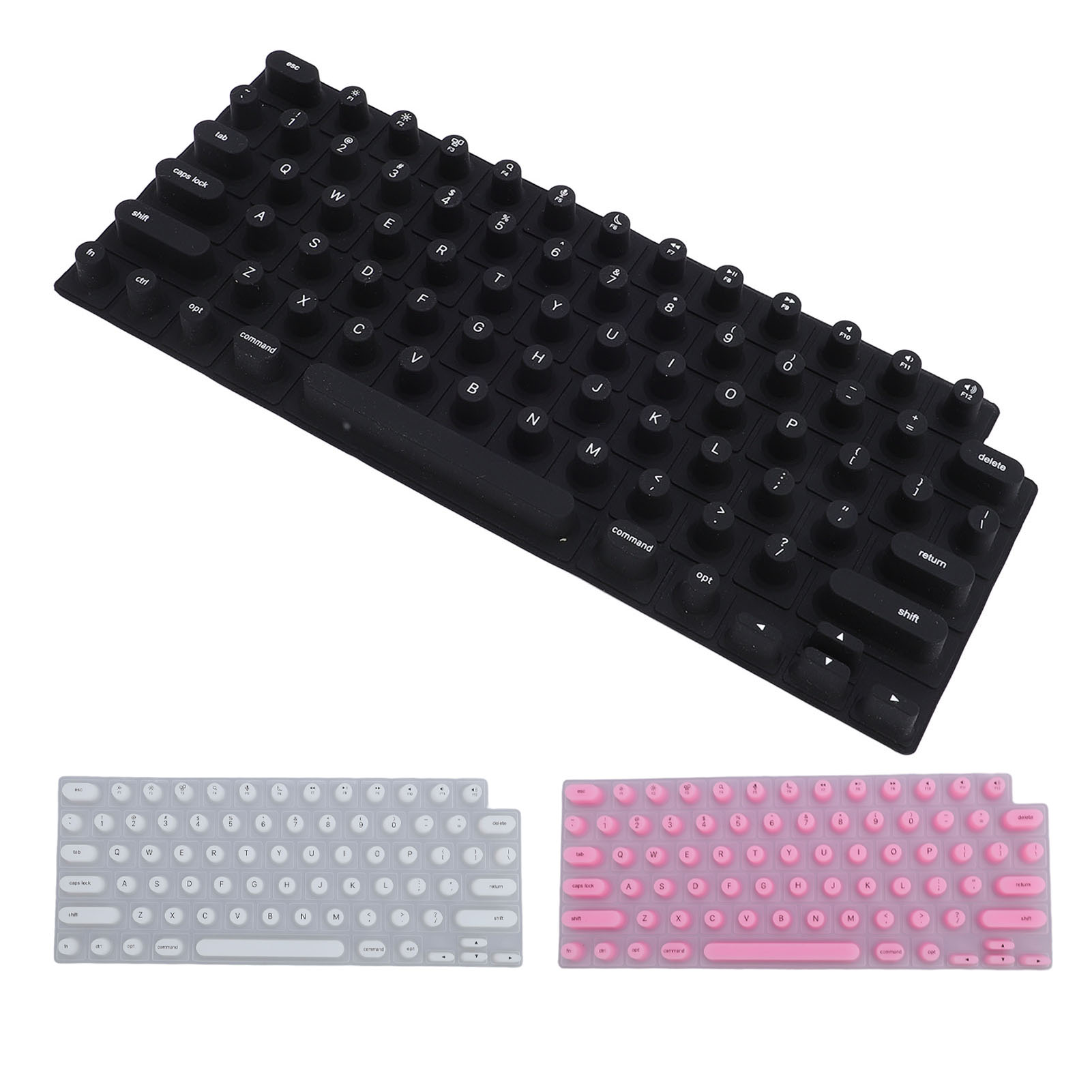 Keyboard Cover For OS X Laptop Soft Silicone Comfortable Typing Raised Keyb DON - Afbeelding 25 van 30