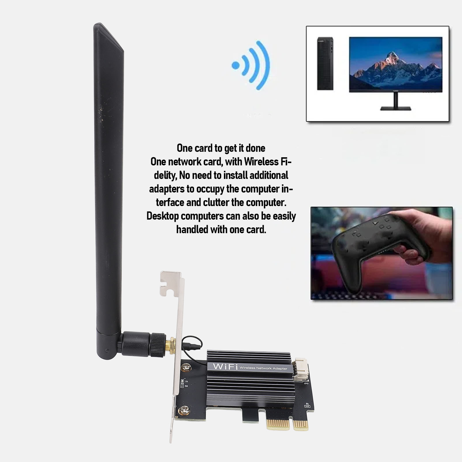 For AX900 Pro PCI E Network Card Double Band BT 5.2 Desktop PC WiFi6 Card Fo - Photo 15/18
