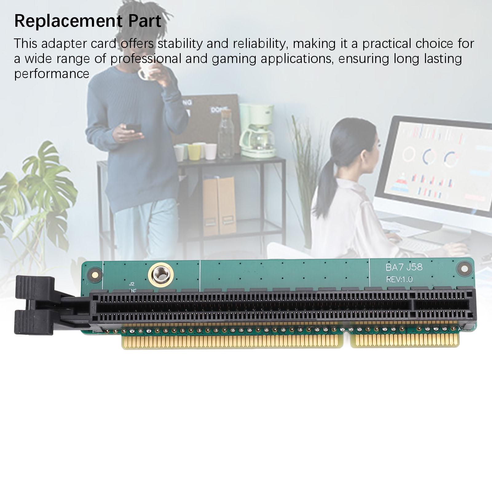 PCI E 16X Riser Card 5C50W00877 Network Adapter Card Replacement For P340 P Part