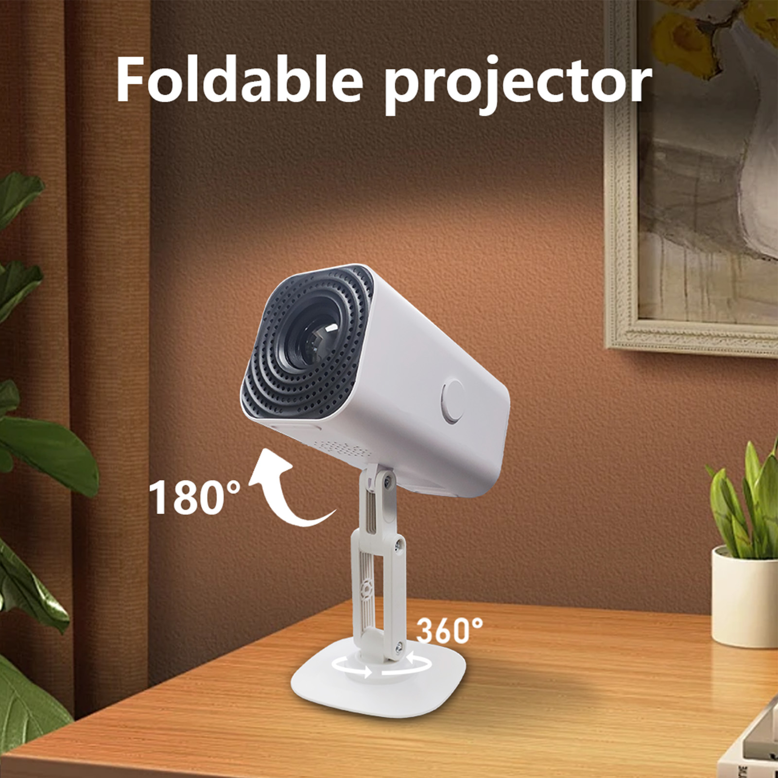 Hot Small Projector WiFi 1080P 360° Rotatable Portable For Phone Laptop Home Th - Picture 26 of 30