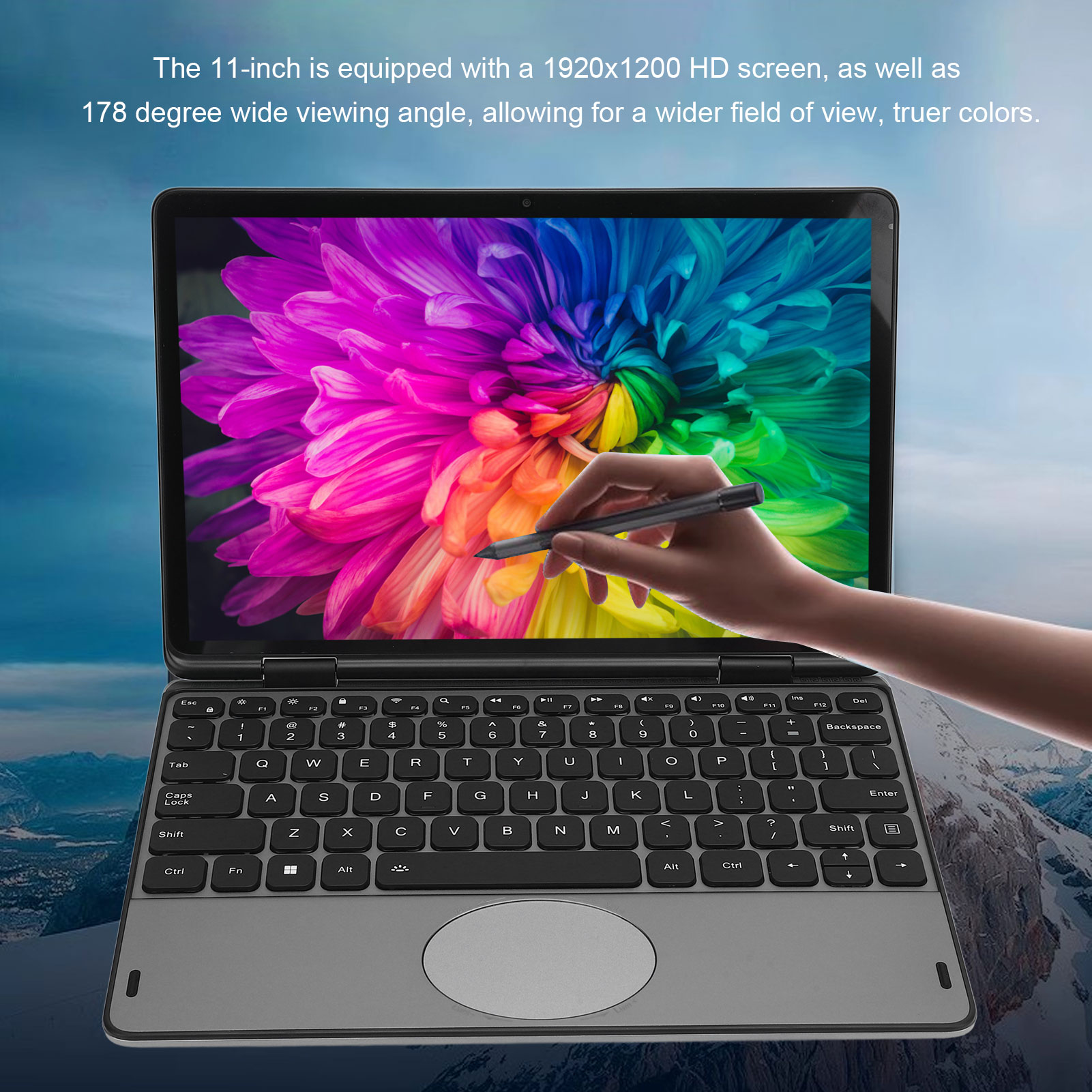 11 Inch Convertible Laptop Touchscreen Laptop Computer 16G DDR4 256G M.2 SS Set - Picture 16 of 24