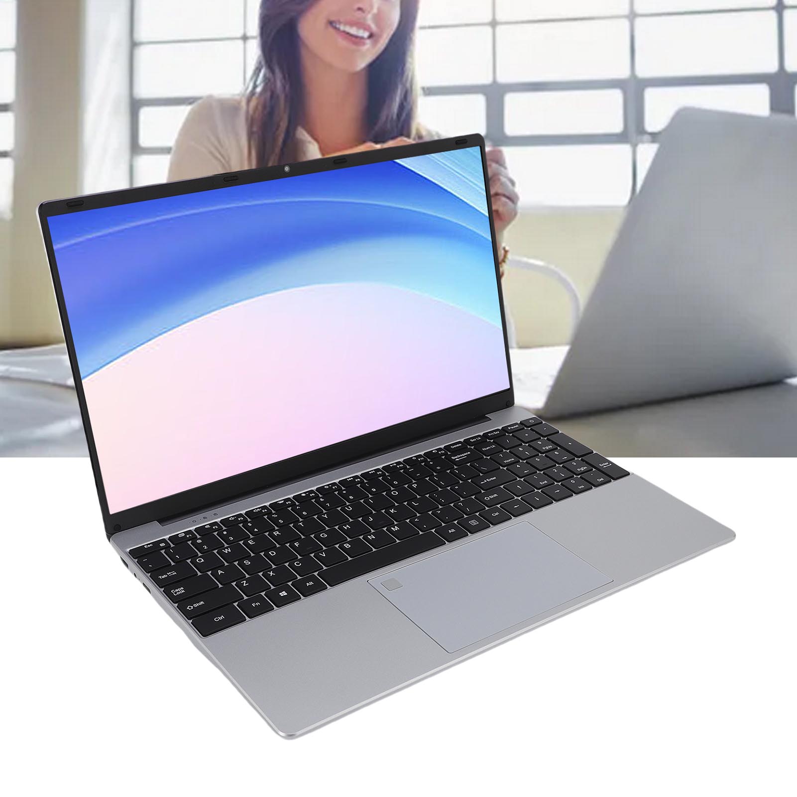 15.6 Inch Laptop Computer Quad Core CPU 16GB Laptop PC With Fingerprint Unlock - Picture 33 of 48