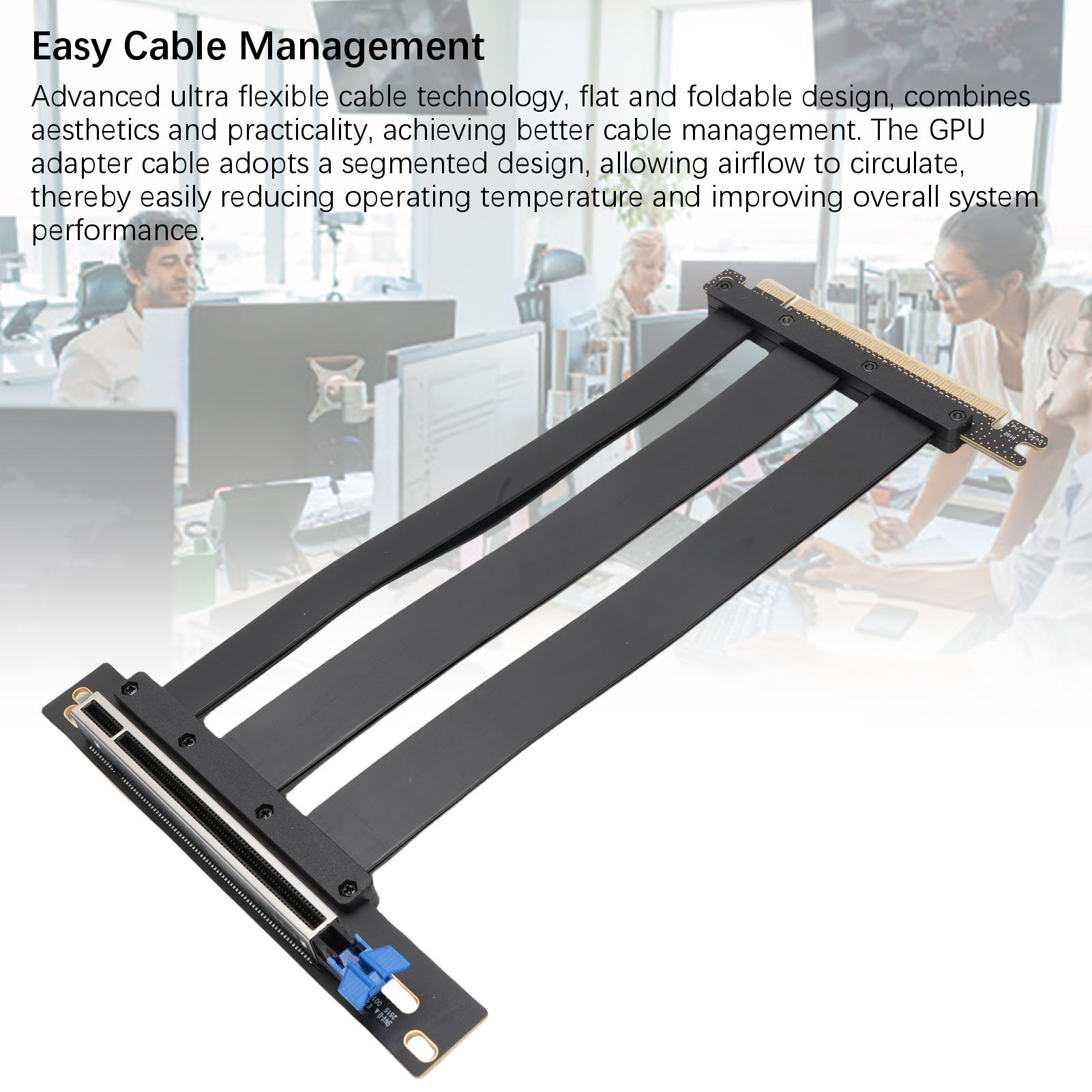 Câble élévateur PCIE 5.0 neuf compatible avec extension de carte graphique GPU RTX4090 5090 Gen 5 - Photo 27/36