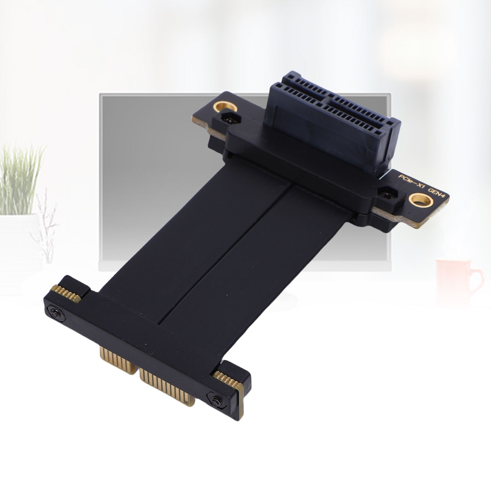 PCIE 4.0 X1 Riser Cable 90° Male To Female Full Speed Lossless Flexible Gen NEW - Afbeelding 18 van 18