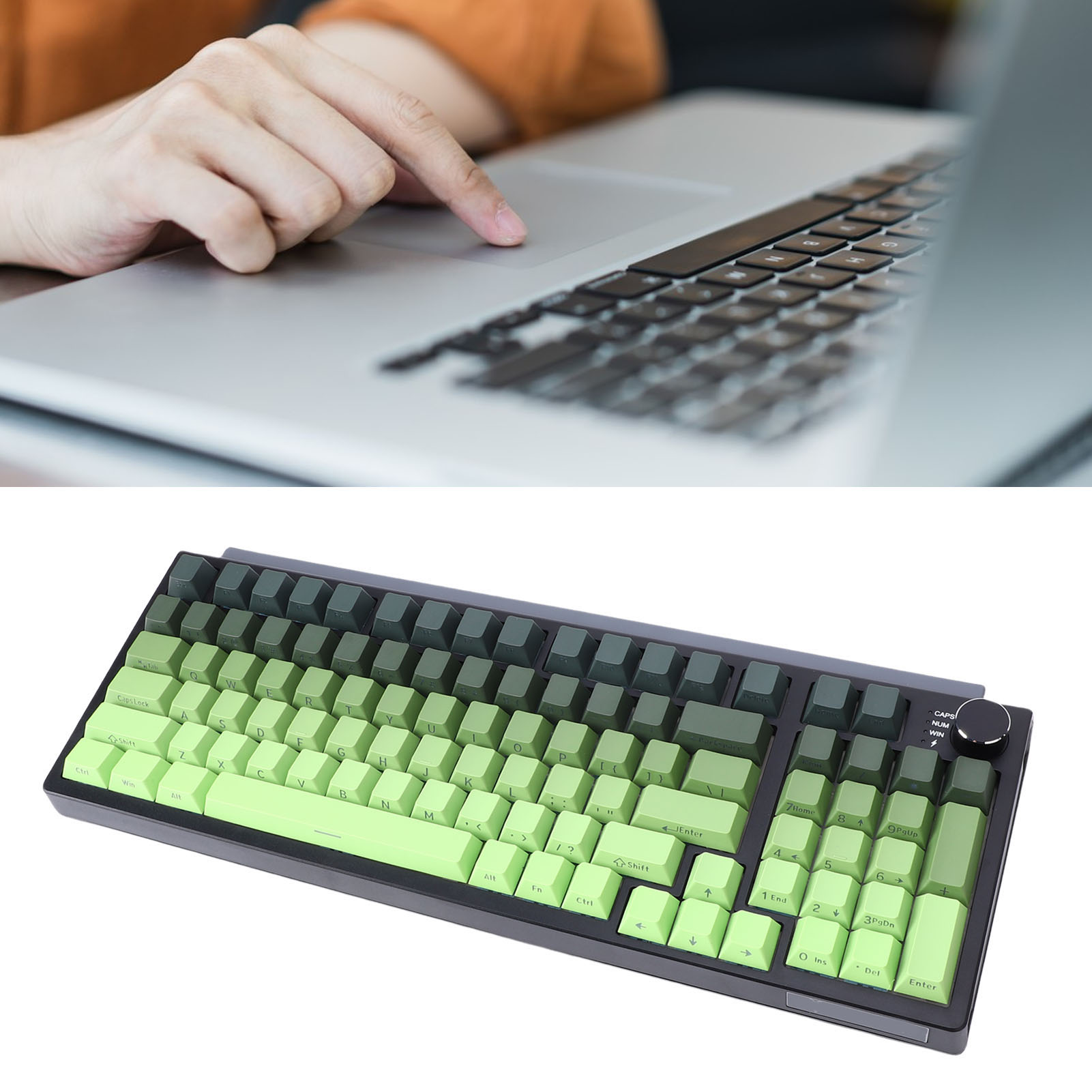 WLAN MECHANISCHE Tastatur Lebendige RGB -Seitenbeleuchtung Wireless Gaming