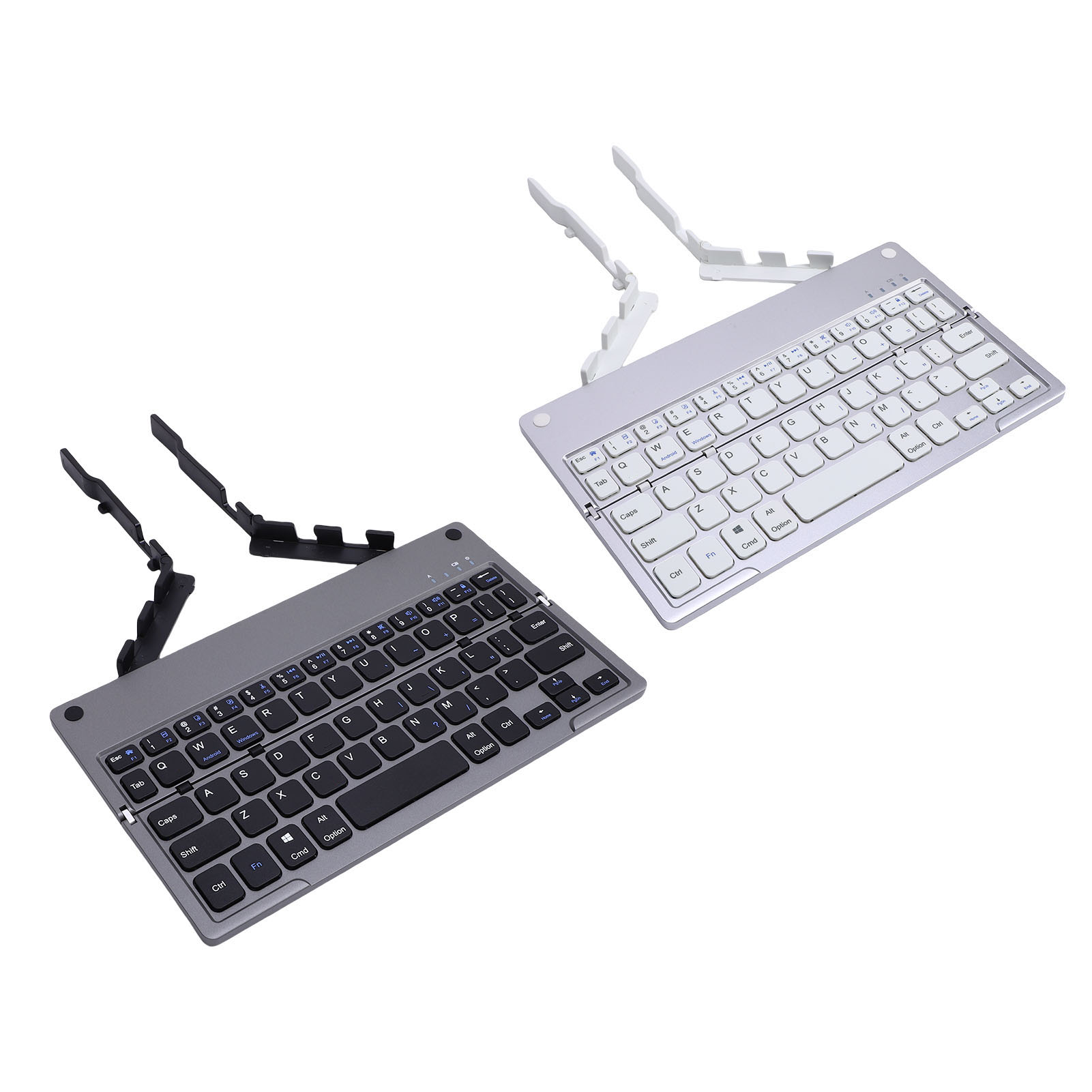 Foldable Keyboard With Phone Stand Small Quiet Folding Portable Lightweight AM - Picture 28 of 30