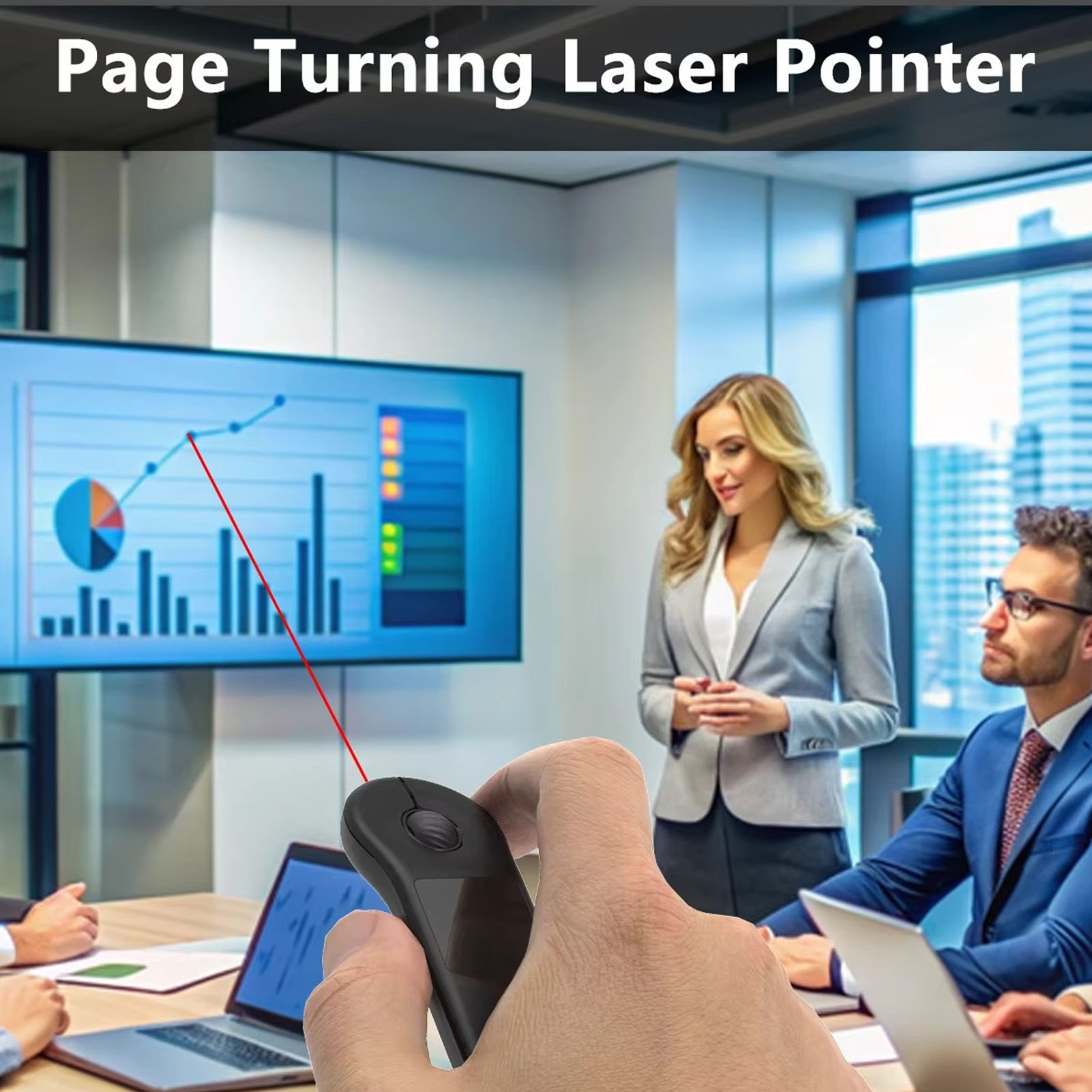 2.4G+Bluetooth Presenter Remote With Touchpad Rechargeable