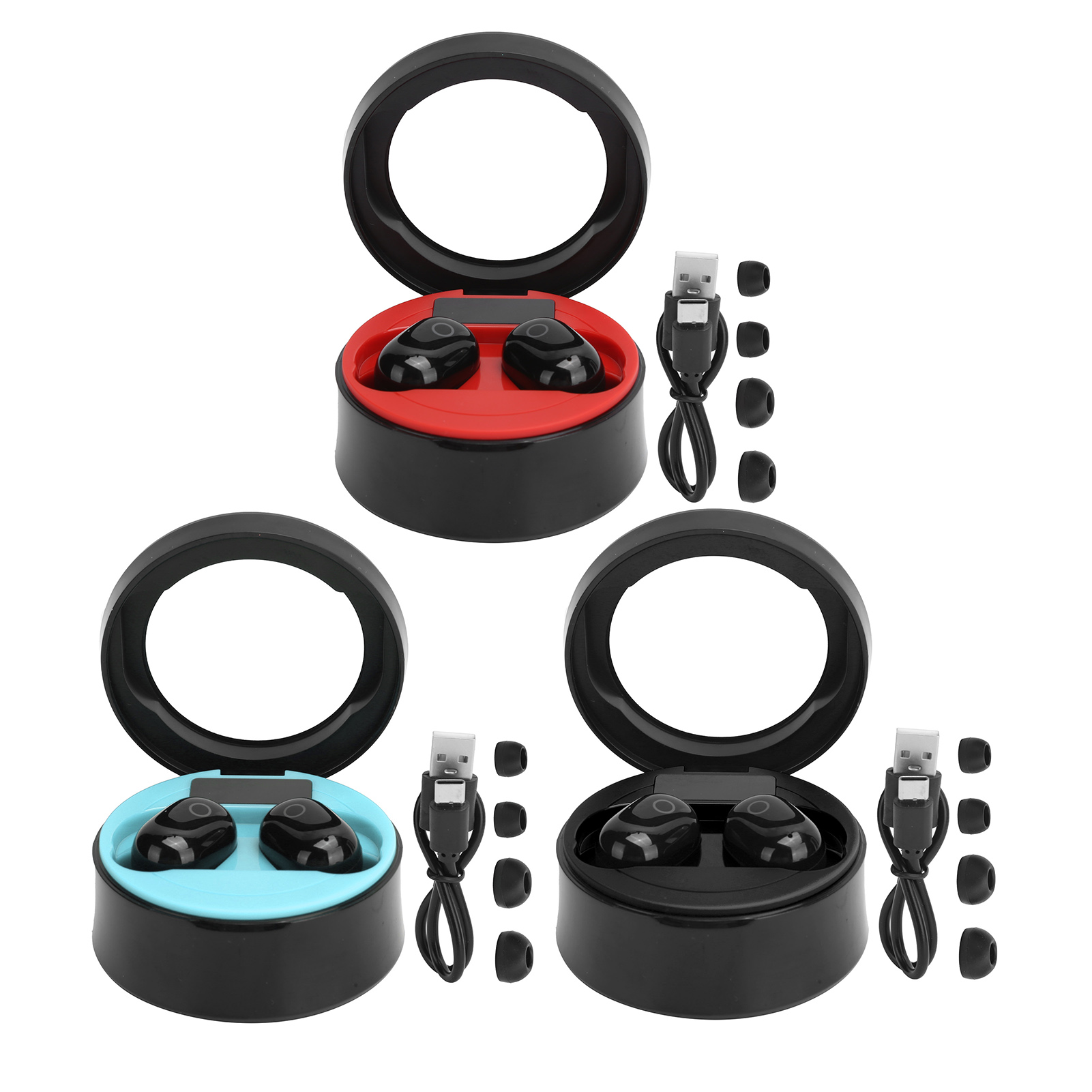 SMS-T10 Wireless BT Earphone Rechargeable Headset With Digital Display S GHB - Zdjęcie 26 z 28