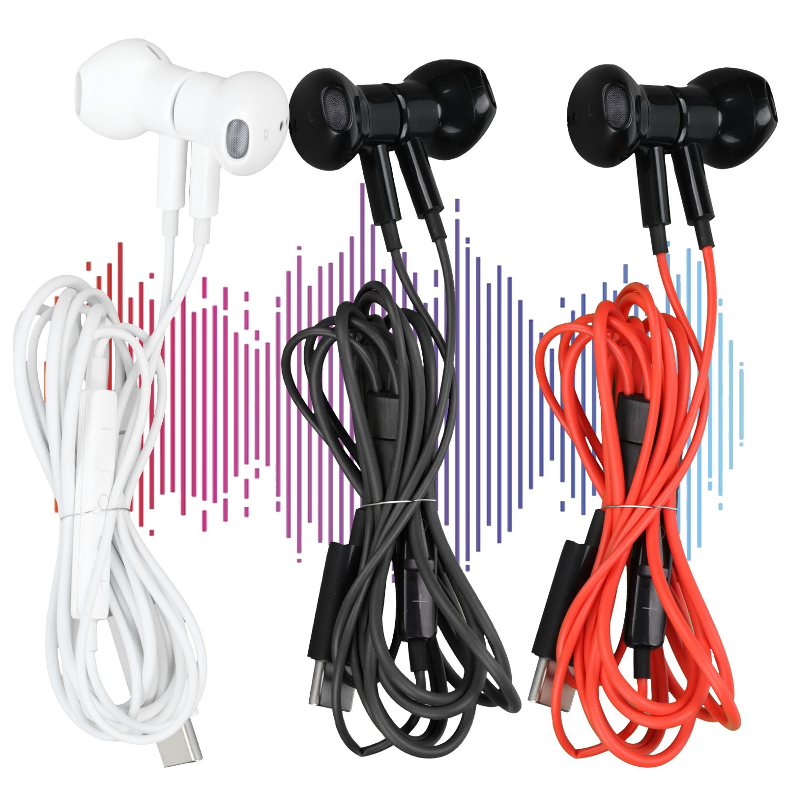 ME570H Wired Earbuds Digital Analysis Phone Corded Type‑C Earphones For Goole FY - Zdjęcie 32 z 33