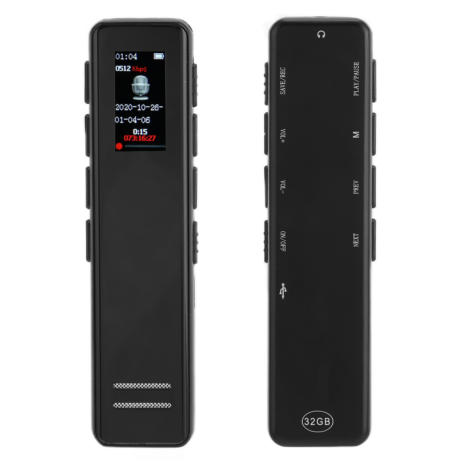 Digital Voice Recorder Mini Portable HD Noise Reduction Recorder For Lectures - Picture 25 of 31